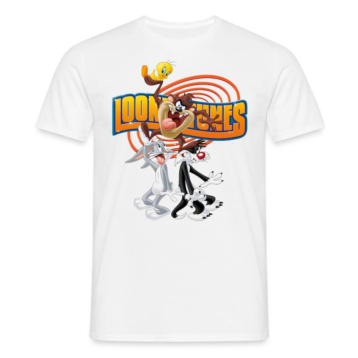 T-Shirt Looney Tunes Bugs Bunny, Taz, Sylvester & Tweety Männer T-Shirt