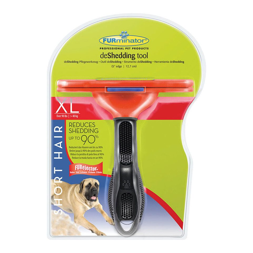 FURminator Entfilzungsharke deShedding Tool für kurzhaarige sehr große Hunde