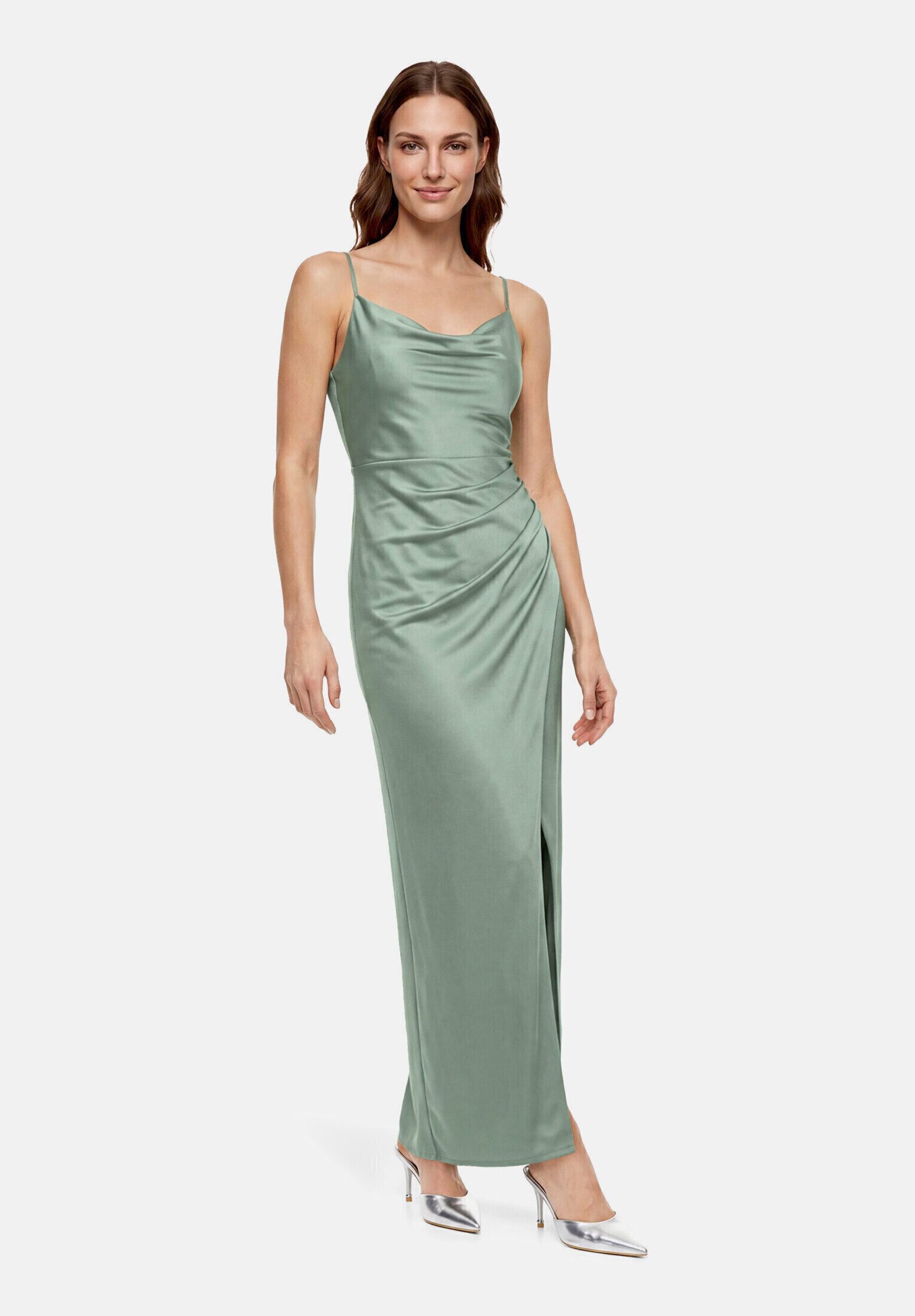 Vera Mont Abendkleid Damen figurbetont Schlitz