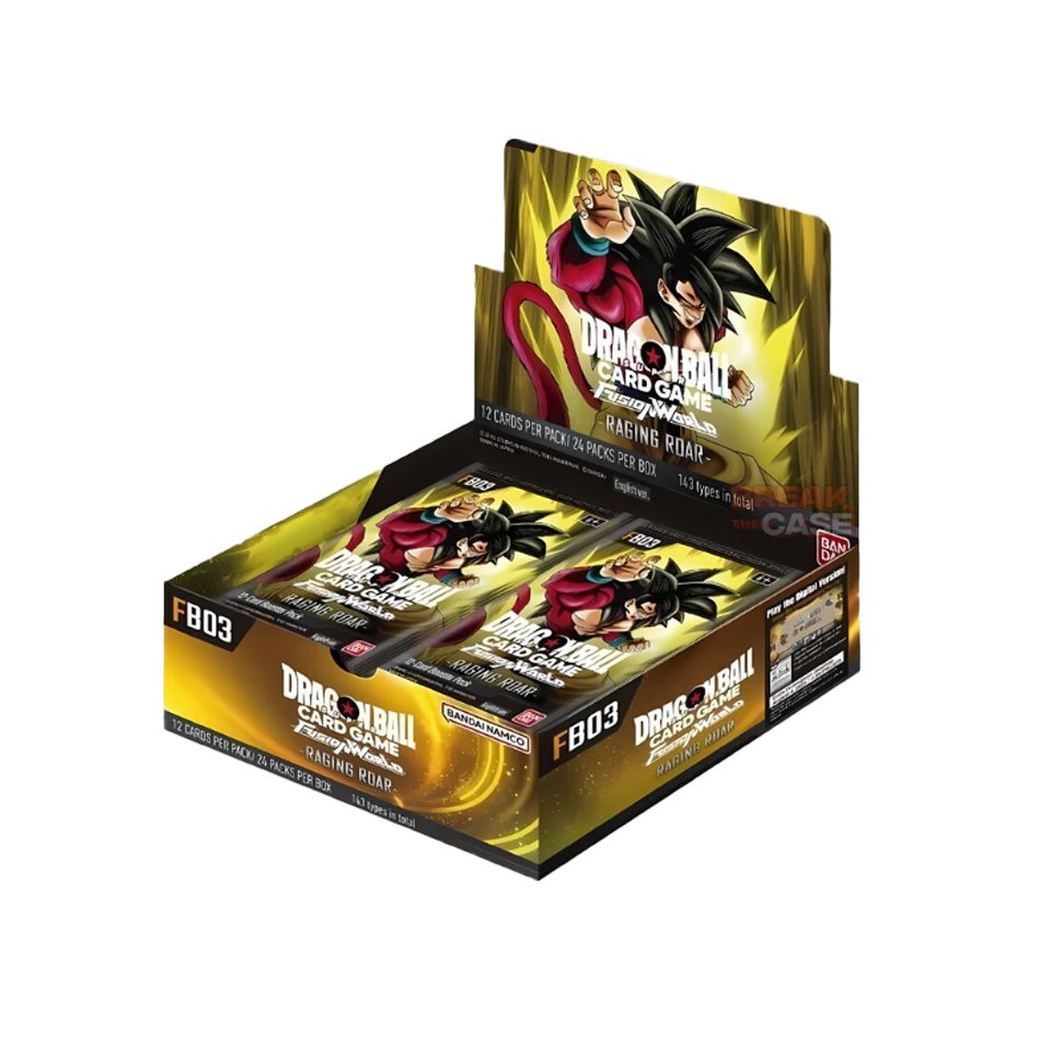 Bandai Sammelkarte Dragon Ball Fusion World Raging Roar Booster Display FB03 Englisch