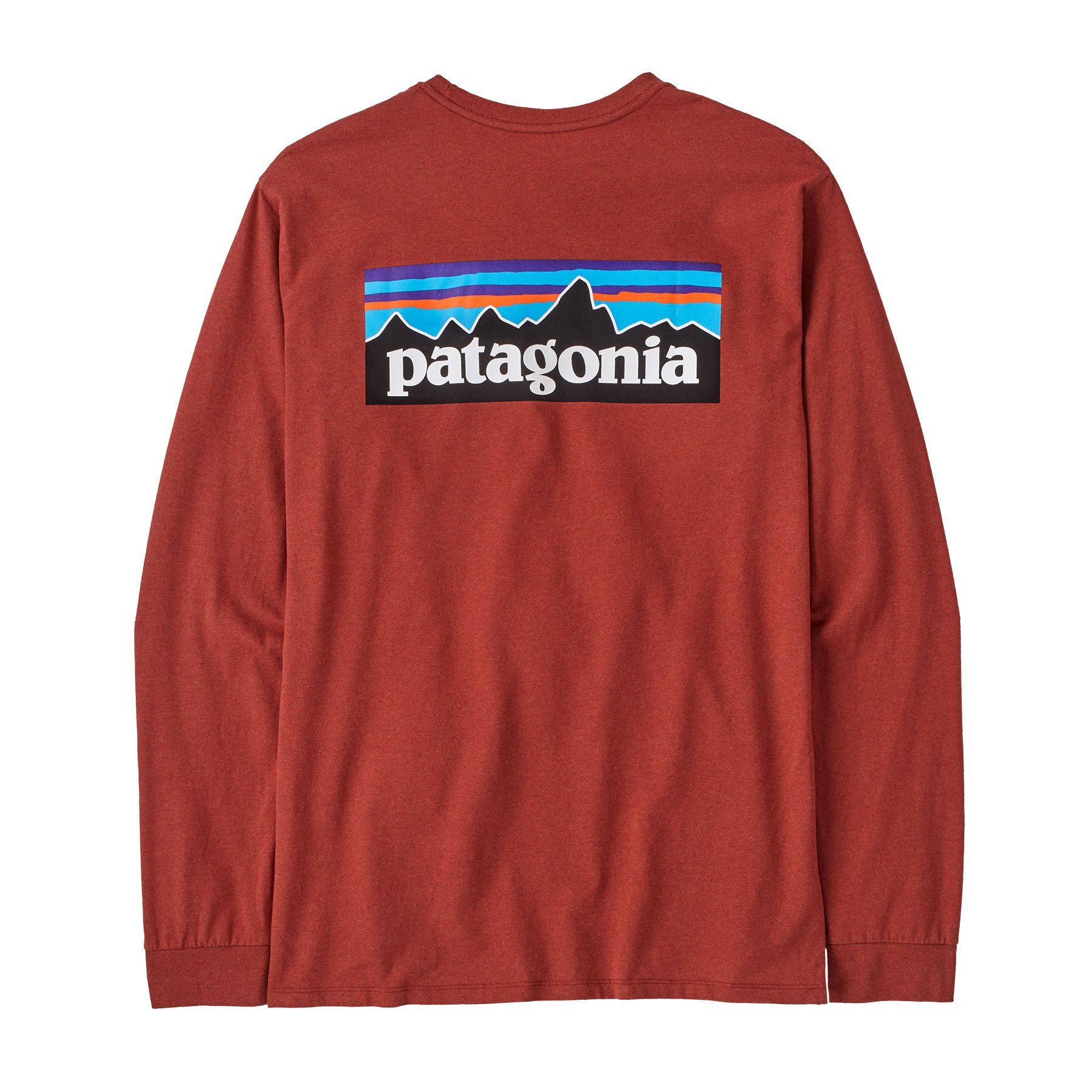 Adult L/S Logo Patagonia Responsibili-Tee Langarmshirt Herren burl Langarmshirt red P-6 Patagonia