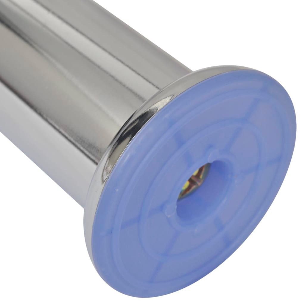 vidaXL Sofa, 4 x Möbelfuß Sofafuß Sockelfuß Chrom rund 180 mm