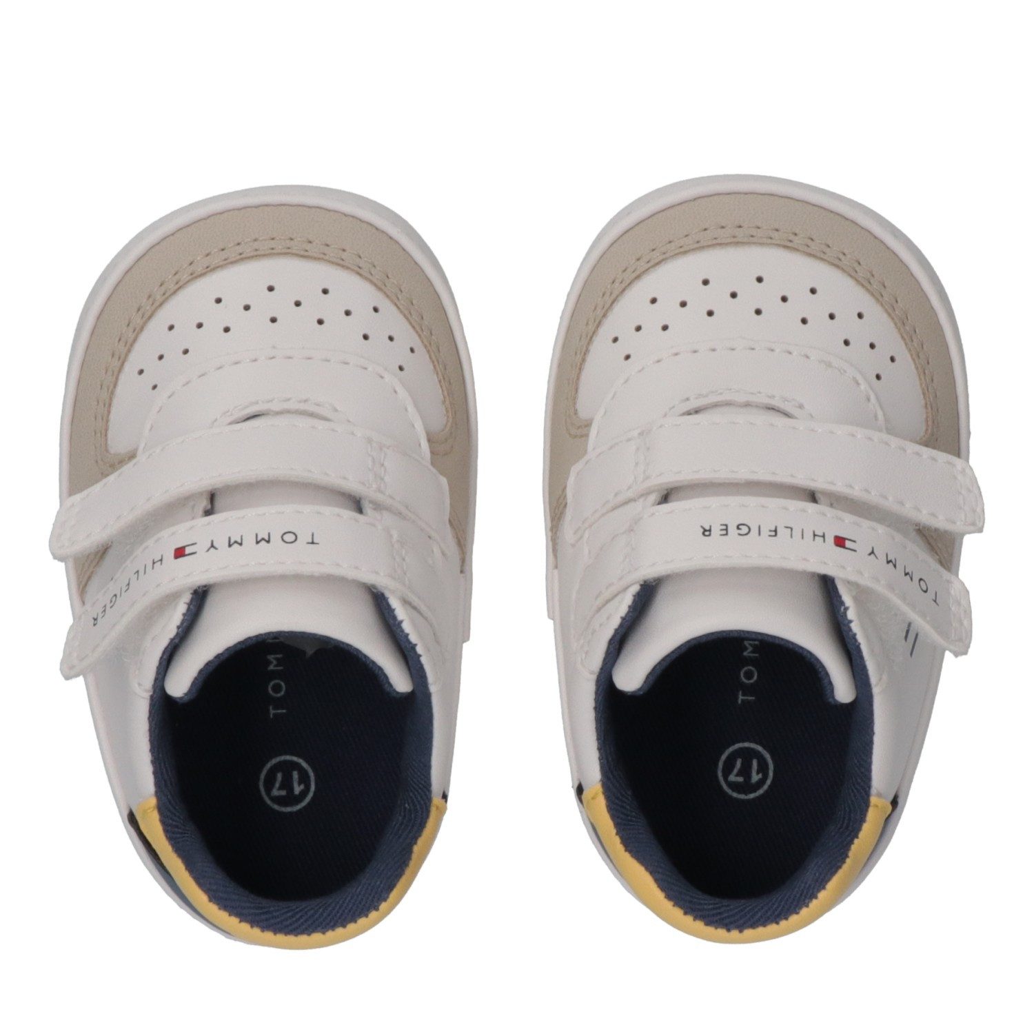 Tommy Hilfiger Lauflernschuh Retro Sneaker, Klettschuh, Halbschuh für Babys, mit Lochmuster