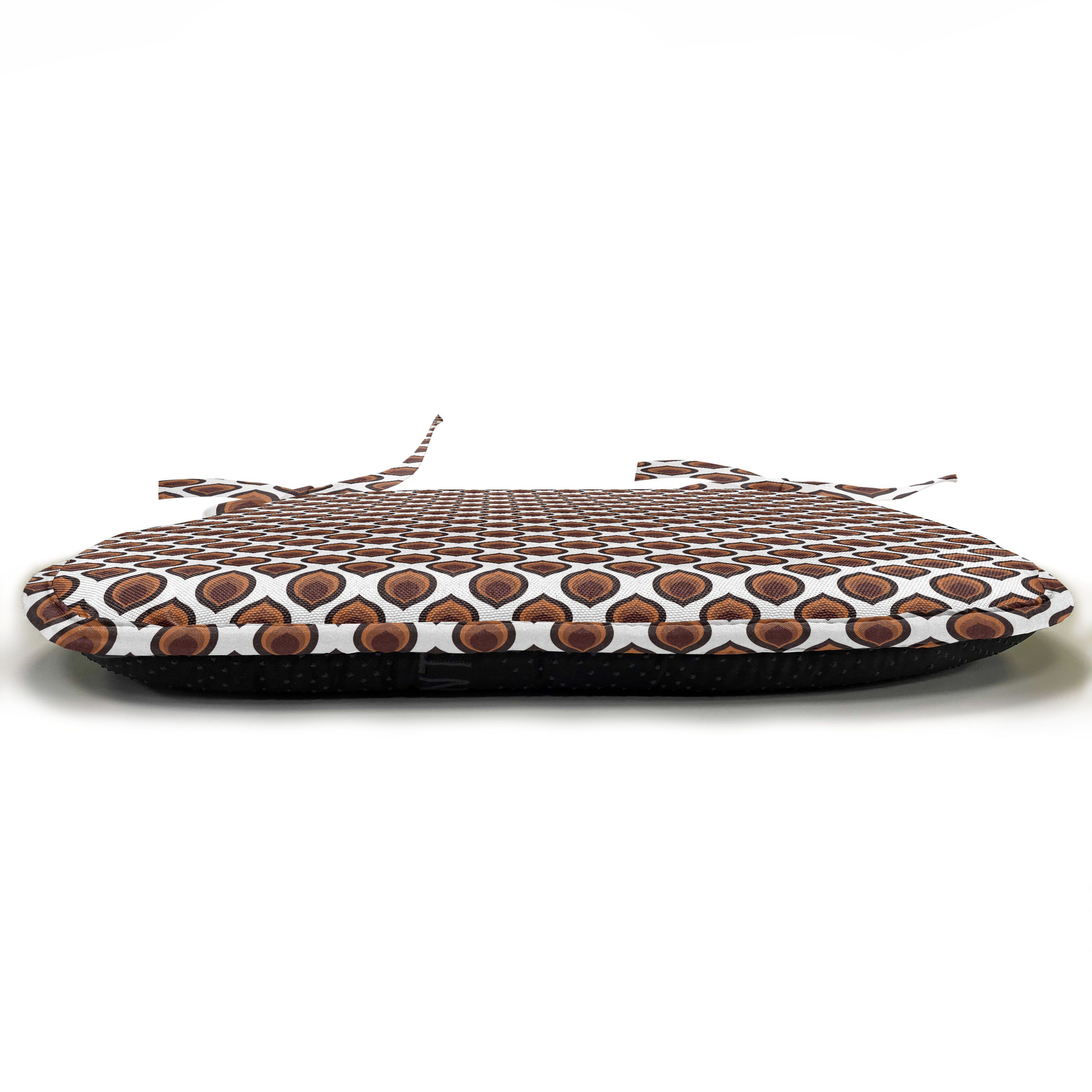 Abakuhaus wasserfestes Motiv Abstrakt Stuhlkissen Kissen mit für Dekoratives Riemen Küchensitze, Oval Traditionelle