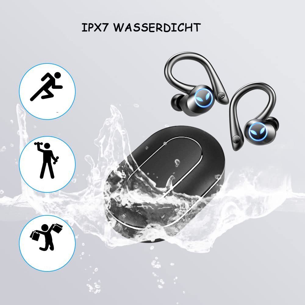 Kopfhörer Sport, Bluetooth GelldG 5.1 Assistant, Ear Kabellos Bluetooth-Kopfhörer Stereo) Kopfhörer Bluetooth, In Bluetooth (Bluetooth, Voice