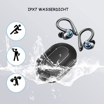 GelldG Bluetooth Kopfhörer Sport, In Ear Kopfhörer Kabellos Bluetooth 5.1 Bluetooth-Kopfhörer (Bluetooth, Voice Assistant, Bluetooth, Stereo)