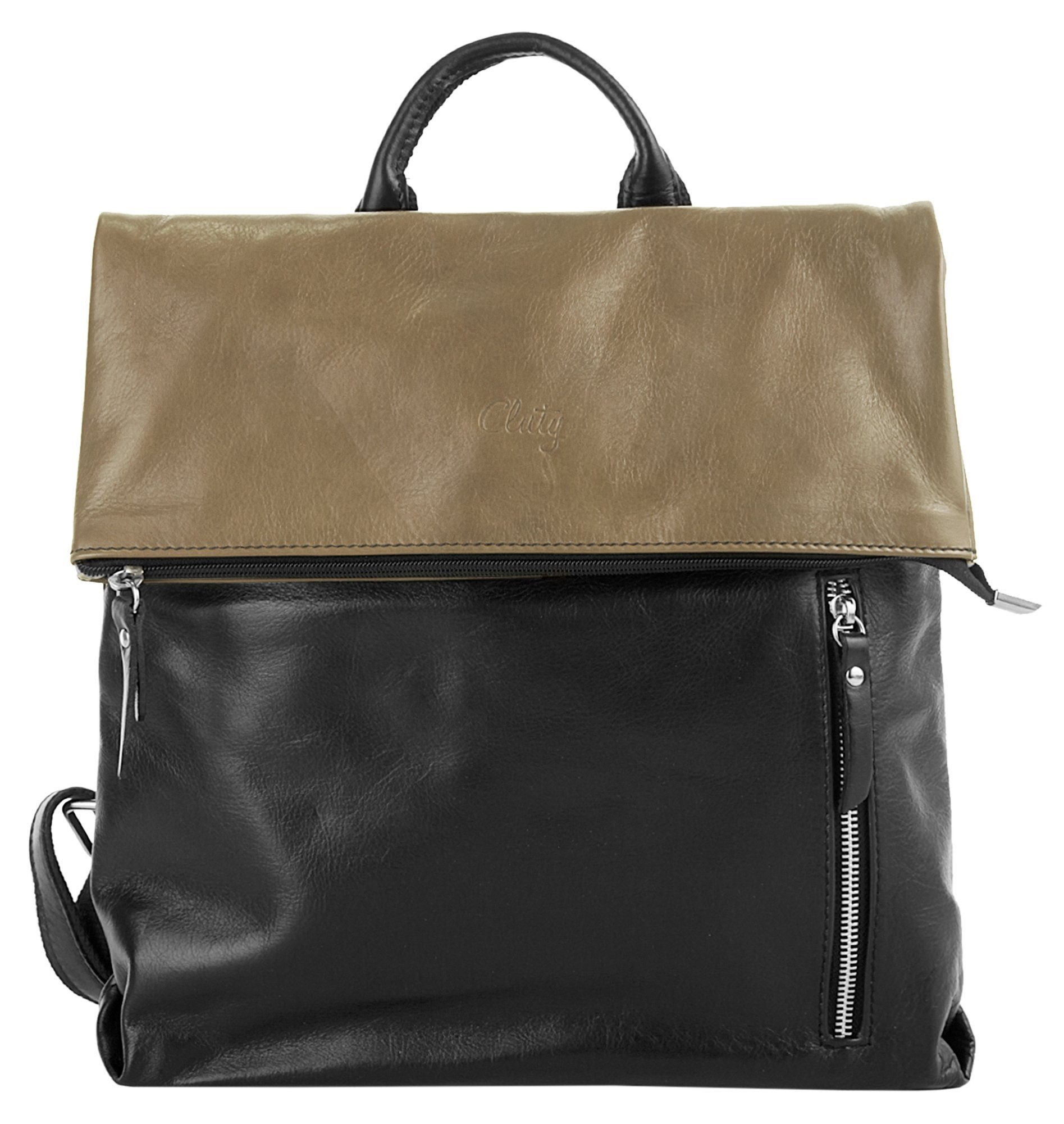 Cluty Cityrucksack, echt Leder, Made in günstig online kaufen