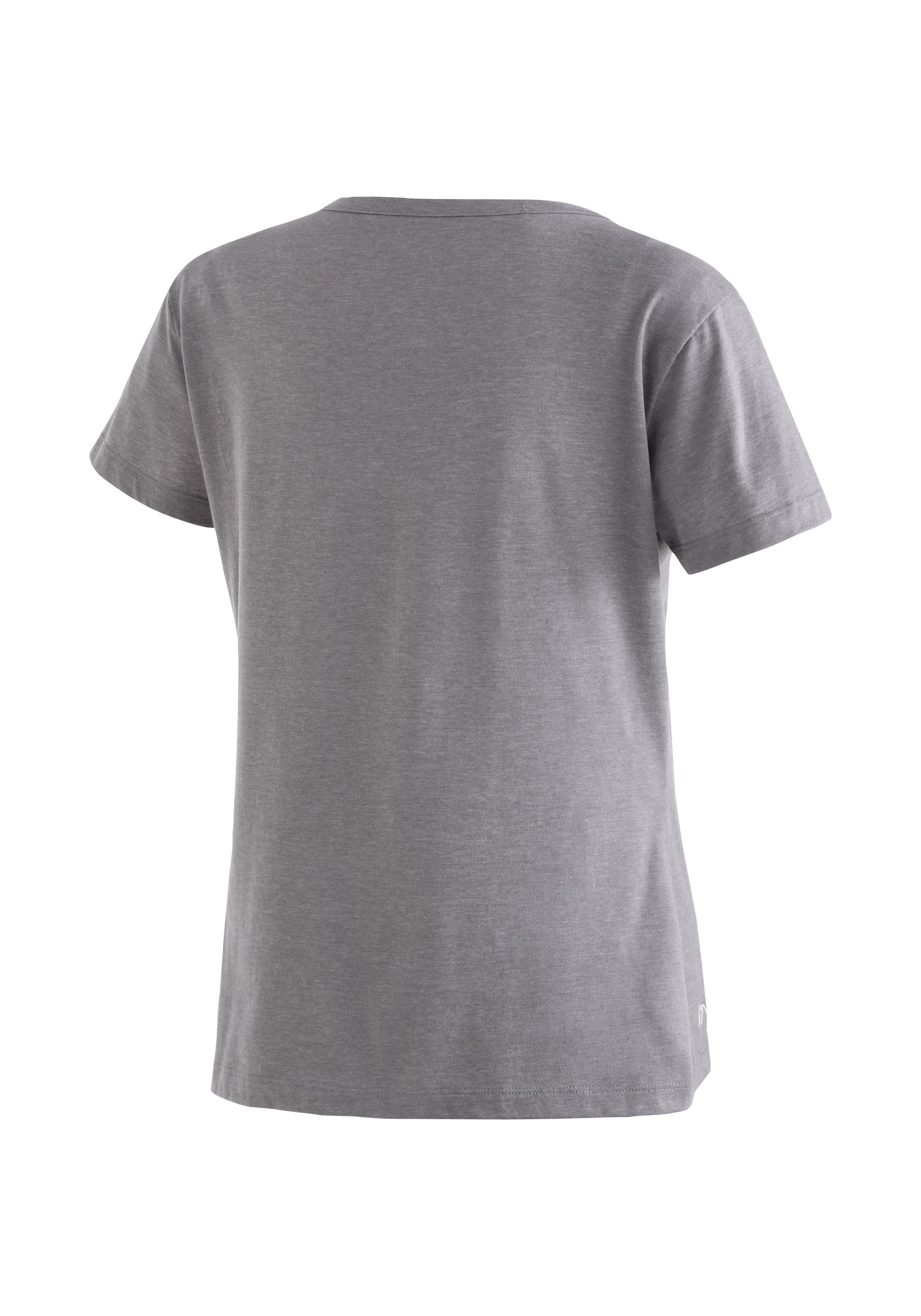 Sport Sportshirts Maier Sports Funktionsshirt Feather Tee Funktionales T-Shirt mit Rundhals und hohem Tragekomfort
