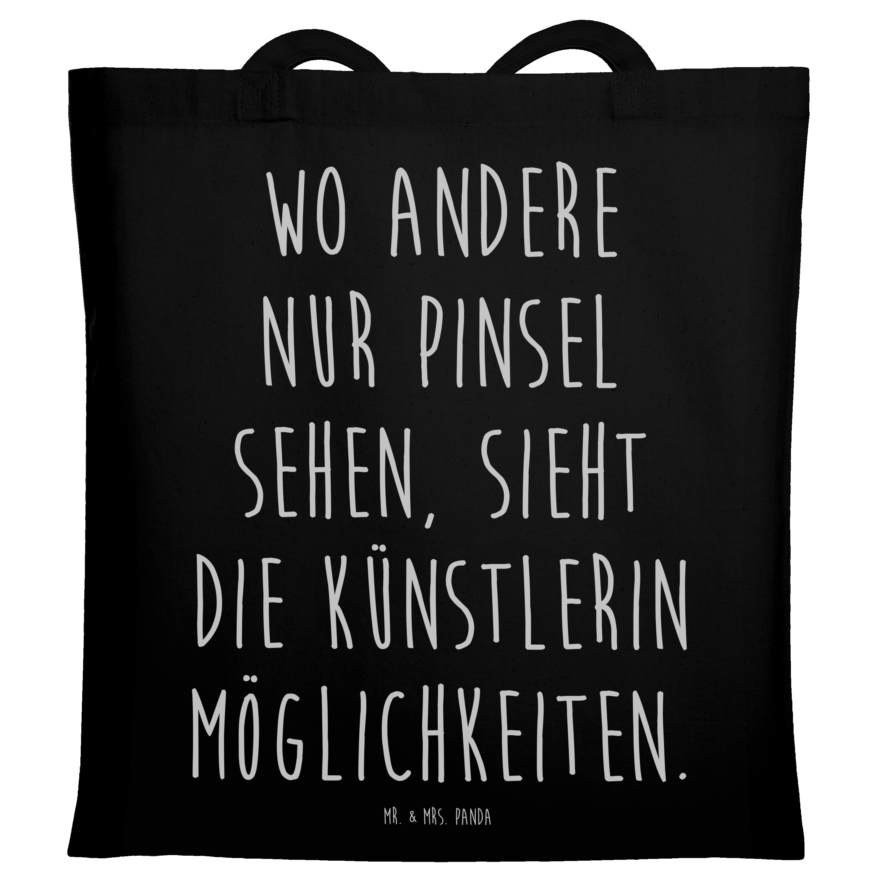 Tragetasche Wo andere nur Pinsel sehen, sieht die Künstlerin Möglichkeiten. - Sch