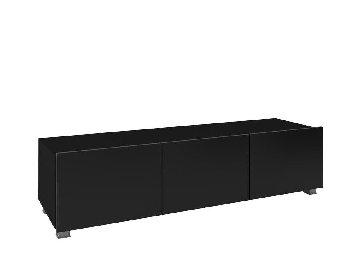 Beautysofa Wohnwand Calabrini XIII, (Modernes Wohnzimmer-Set mit 2 Hängeregalen, 2 Vertikalregalen & 2 TV‑Unterschränken, universeller RTV‑Schrank), minimalistisches Design, viel Stauraum