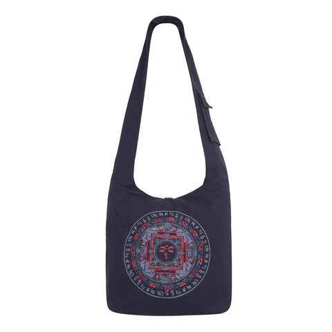 Vishes Shopper Vishes Damen Umhängetasche Stoff Beuteltasche Schulter Taschen Yogi, Hippie, Ethno, Festival Tasche