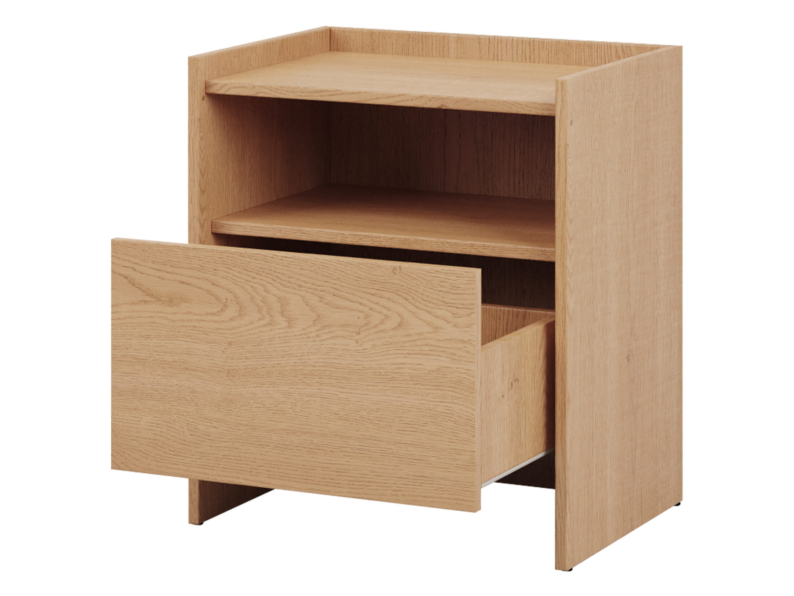 MIRJAN24 Nachttisch Japandi (mit Schublade), 53x38x60 cm