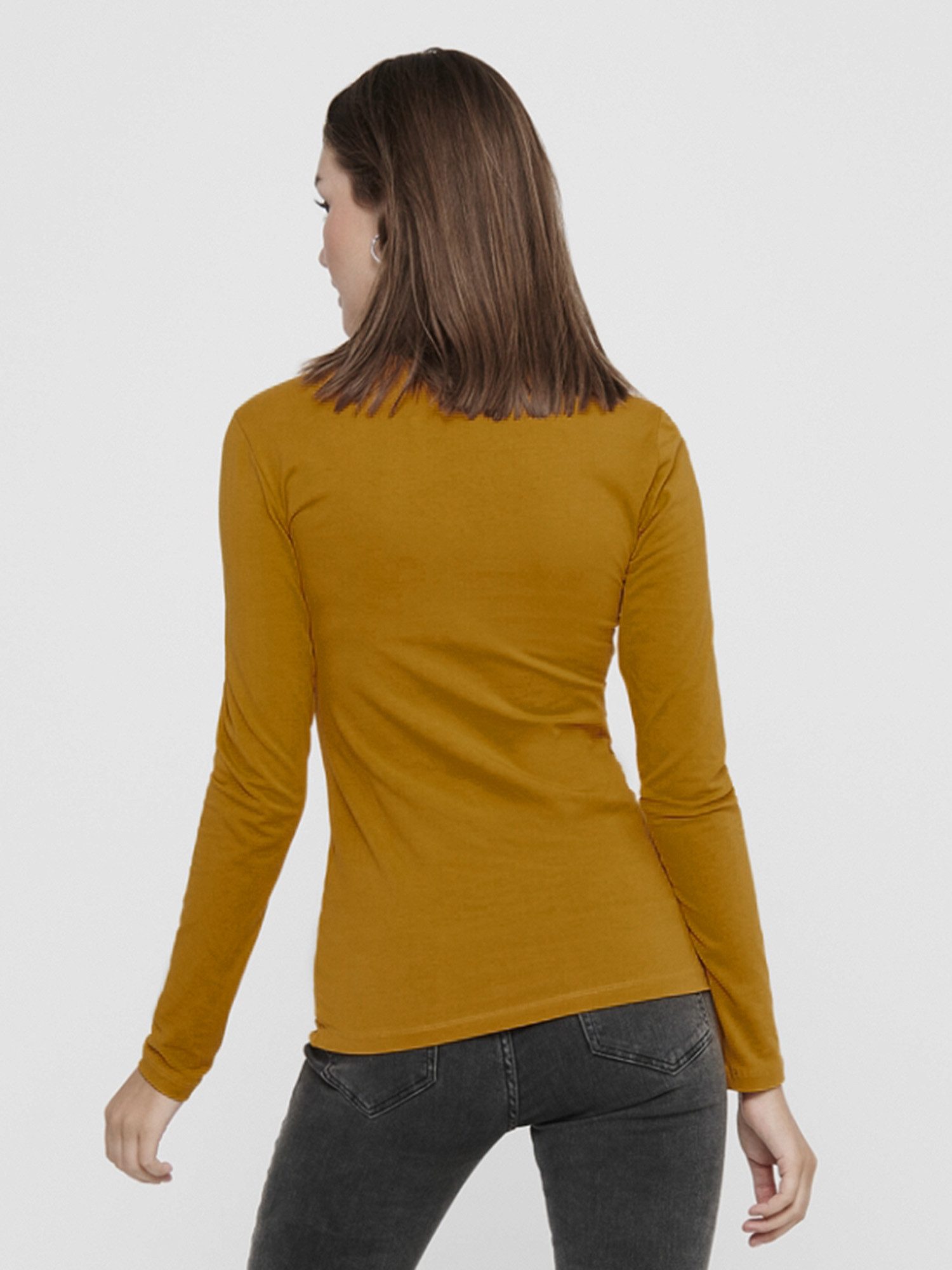 ONLY Langarmshirt Live Love NEW Longsleeve (3-tlg., 3er Pack) Figur betont, elastische Baumwollqualität