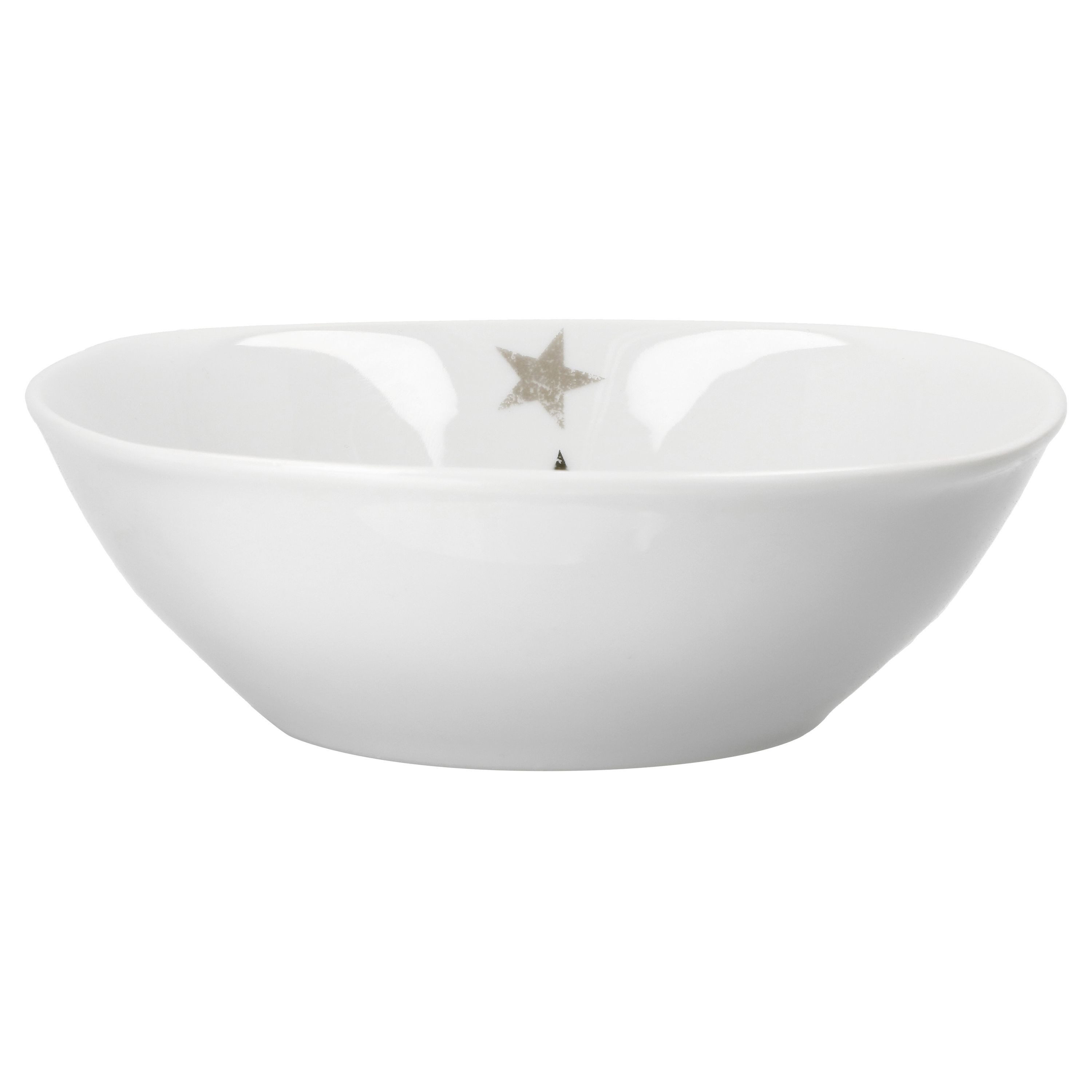 van Well Müslischale 6er Set Müsli- Salatschale Stars 14cm, Porzellan