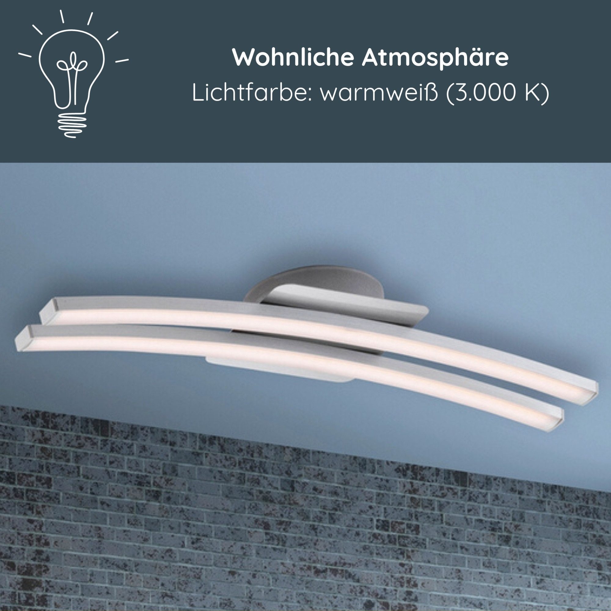 MeLiTec LED Deckenleuchte LED Wand und Decken Leuchtstäbe D135, LED Wand und Decken Leuchtstäbe D135