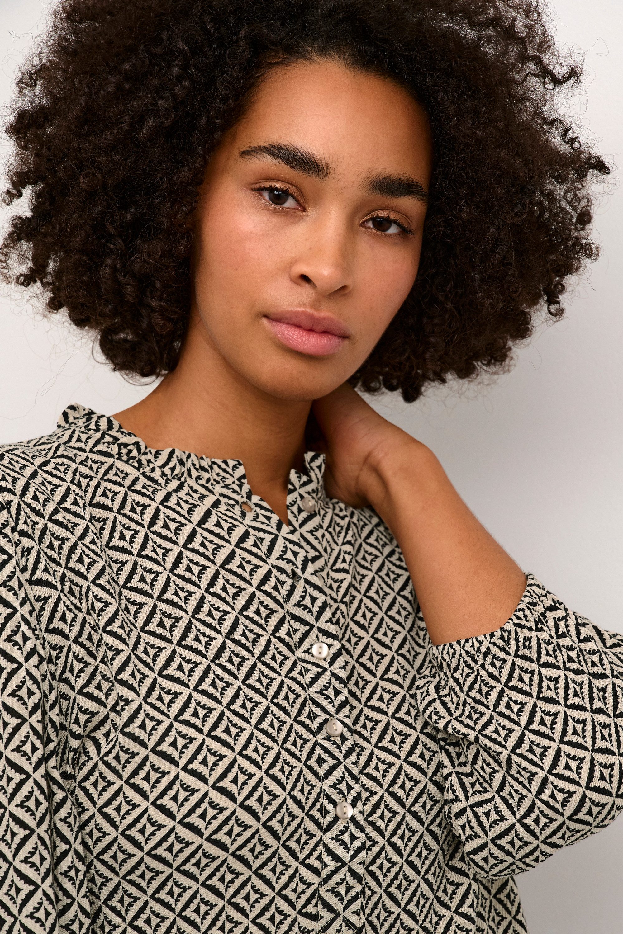 KAFFE Langarmbluse Langarm-Bluse KAvibeke