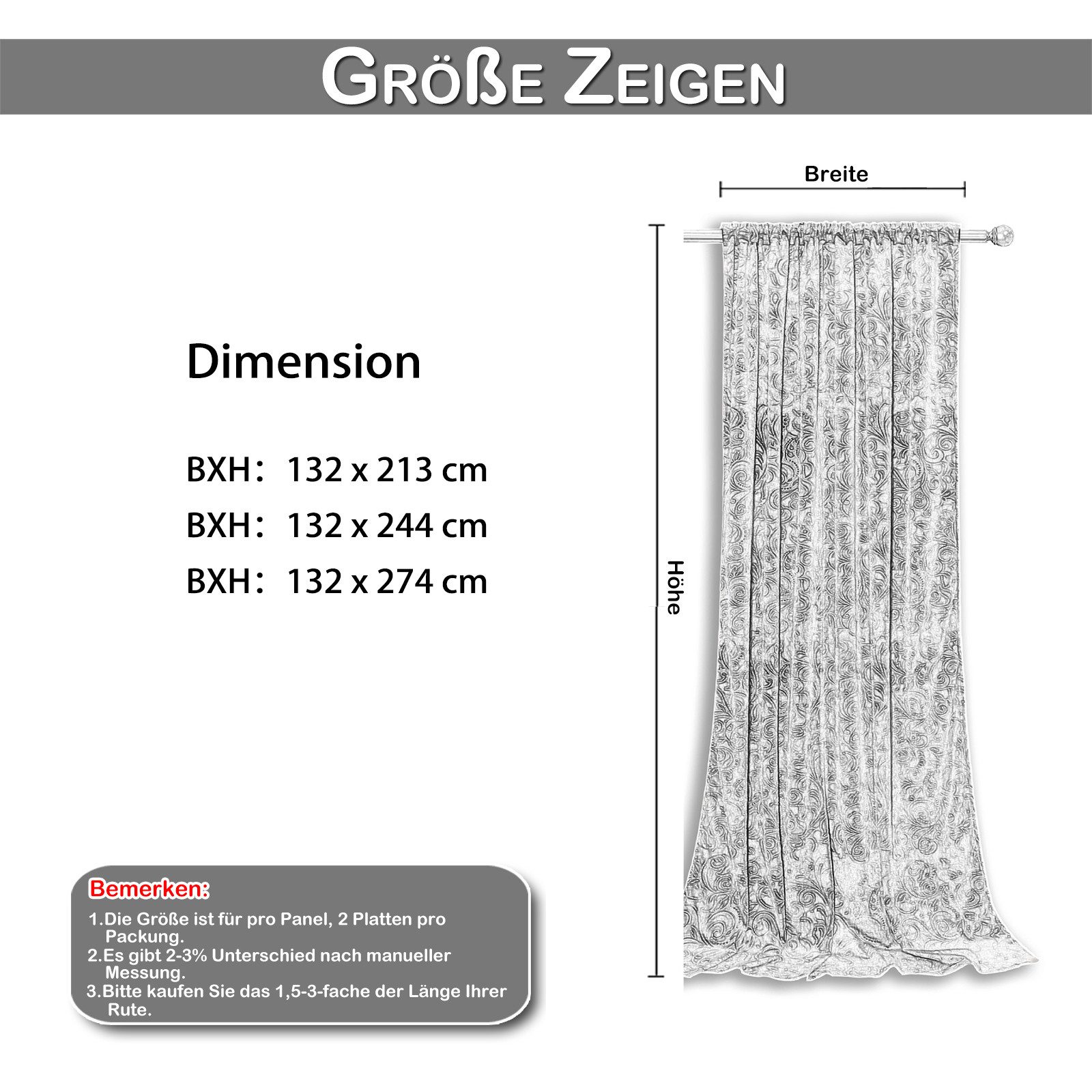 BTTO V&G Verdunkelungsvorhang 2 Paneele Scheibengardine günstig online kaufen