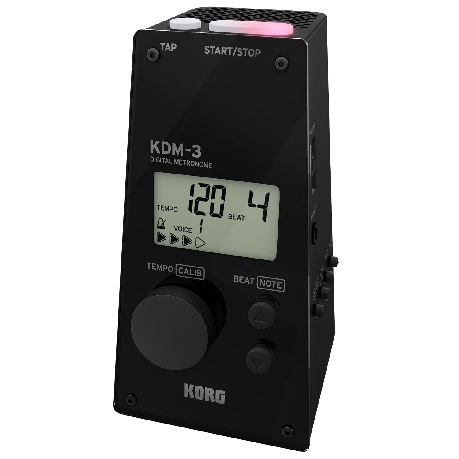 Metronom Korg Metronom KDM-3 Taktgeber Digital mit 19 Taktarten Schwarz