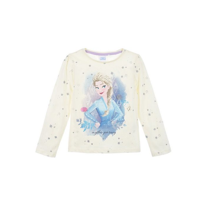 Disney Frozen Langarmshirt Die Eiskönigin Elsa und Anna Longsleeve Langarm T-Shirt Die Eiskönigin Elsa Longsleeve Mädchen Langarm-Shirt