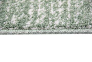 Teppich Designer und Moderner Teppich Wohnzimmerteppich Kurzflor Uni Design in Grün, Teppich-Traum, rechteckig, Höhe: 11 mm