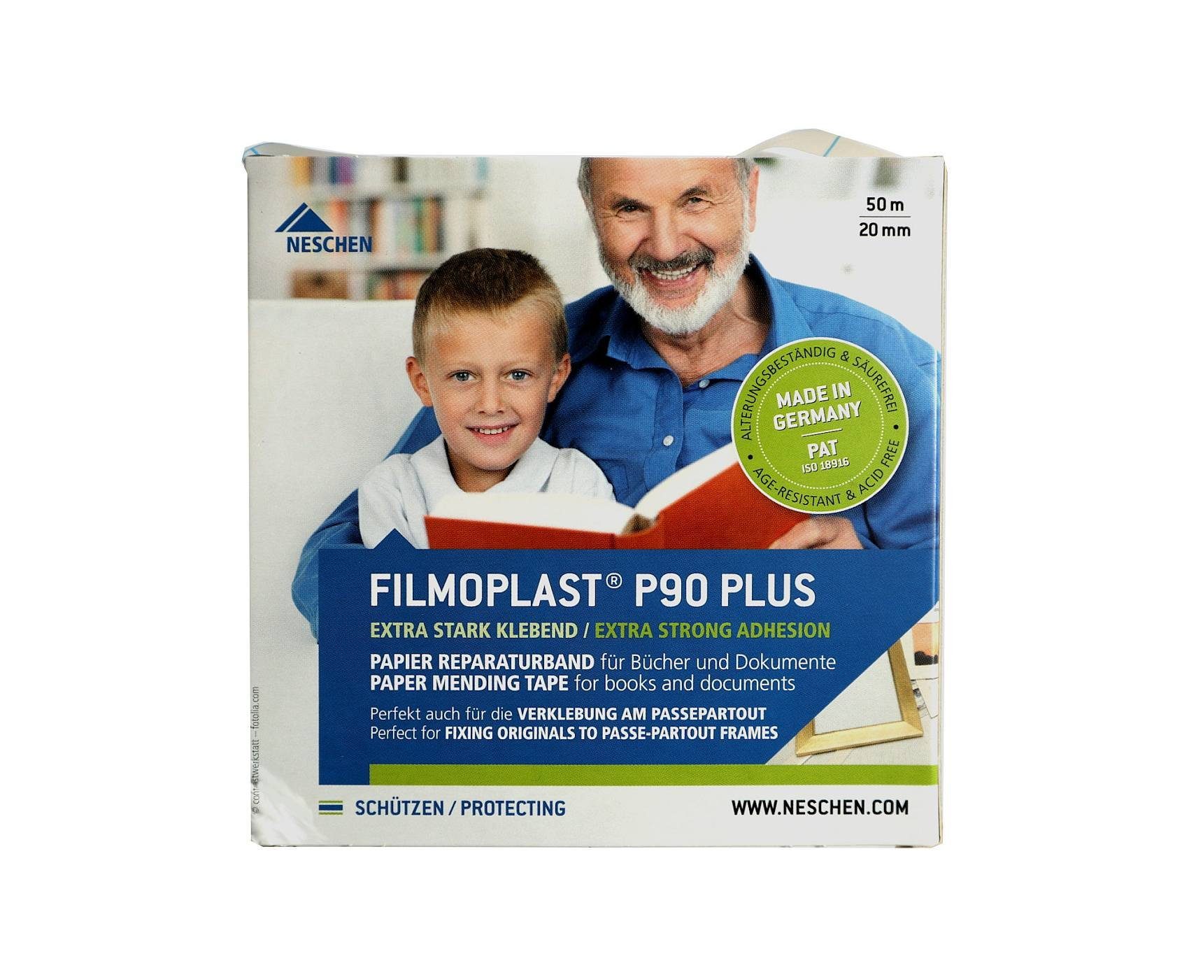 Klebeband Neschen filmoplast P 90 PLUS 50m x 2cm, Reparaturband