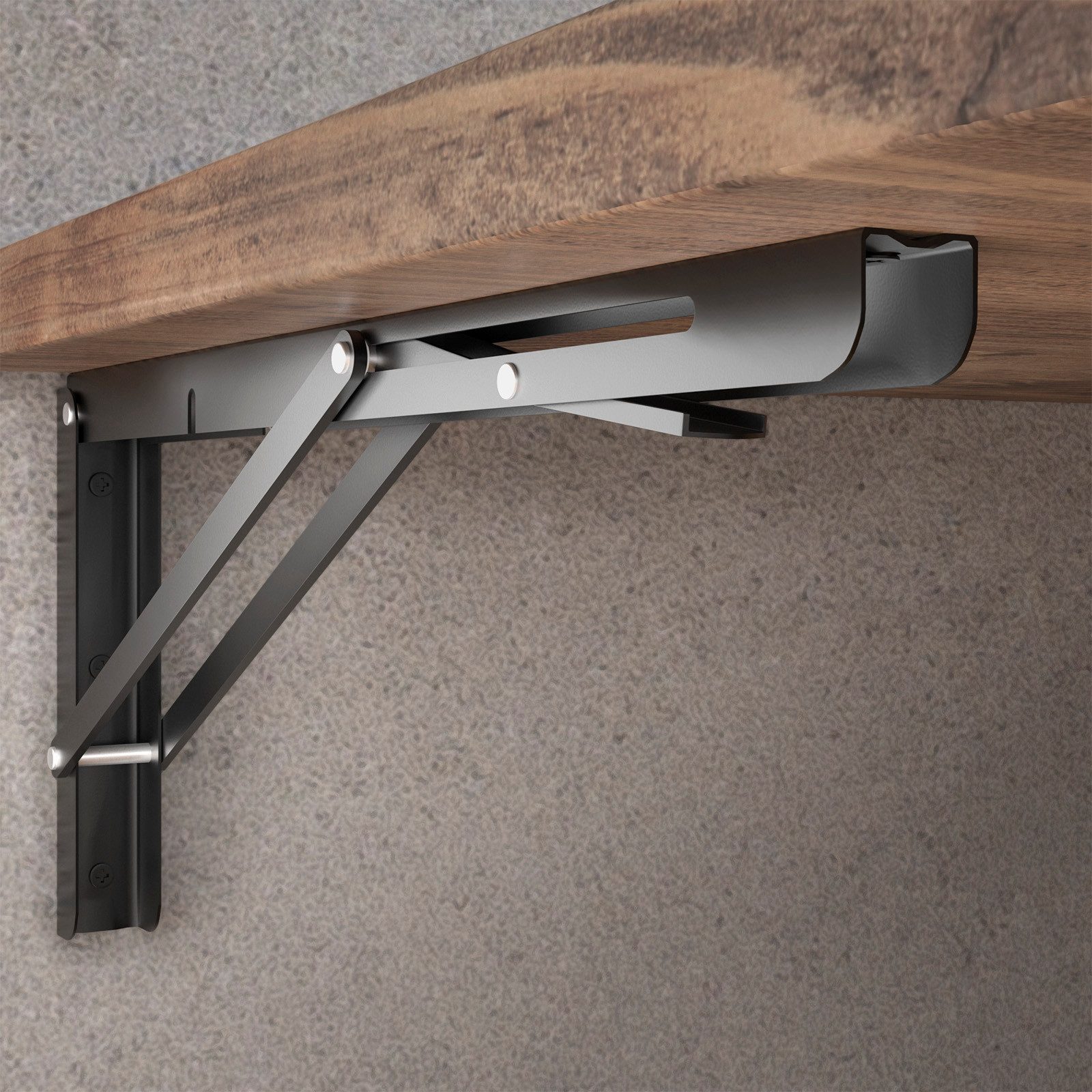 SO-TECH® Wandregalhalter 1 Paar Schwerlast Klappkonsolen Tragkraft bis 150 günstig online kaufen