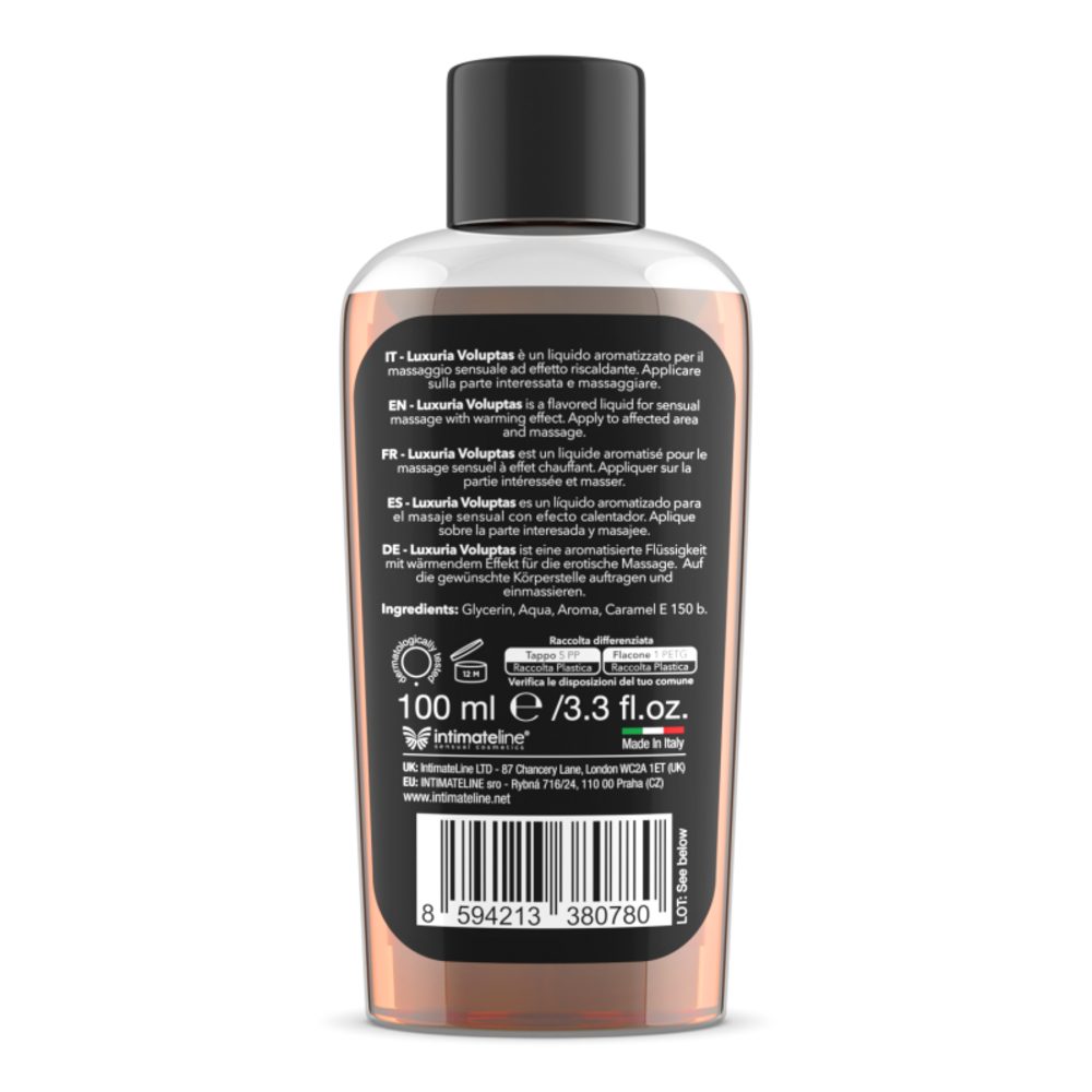 INTIMATELINE Gleit- und Massagegel Gleitmittel Massage Oral Schoko Nuss Gel Wasserbasis Wärmend, Packung, 1-tlg., Wärmende Wirkung, Latexkompatibel, Essbares Massagegel