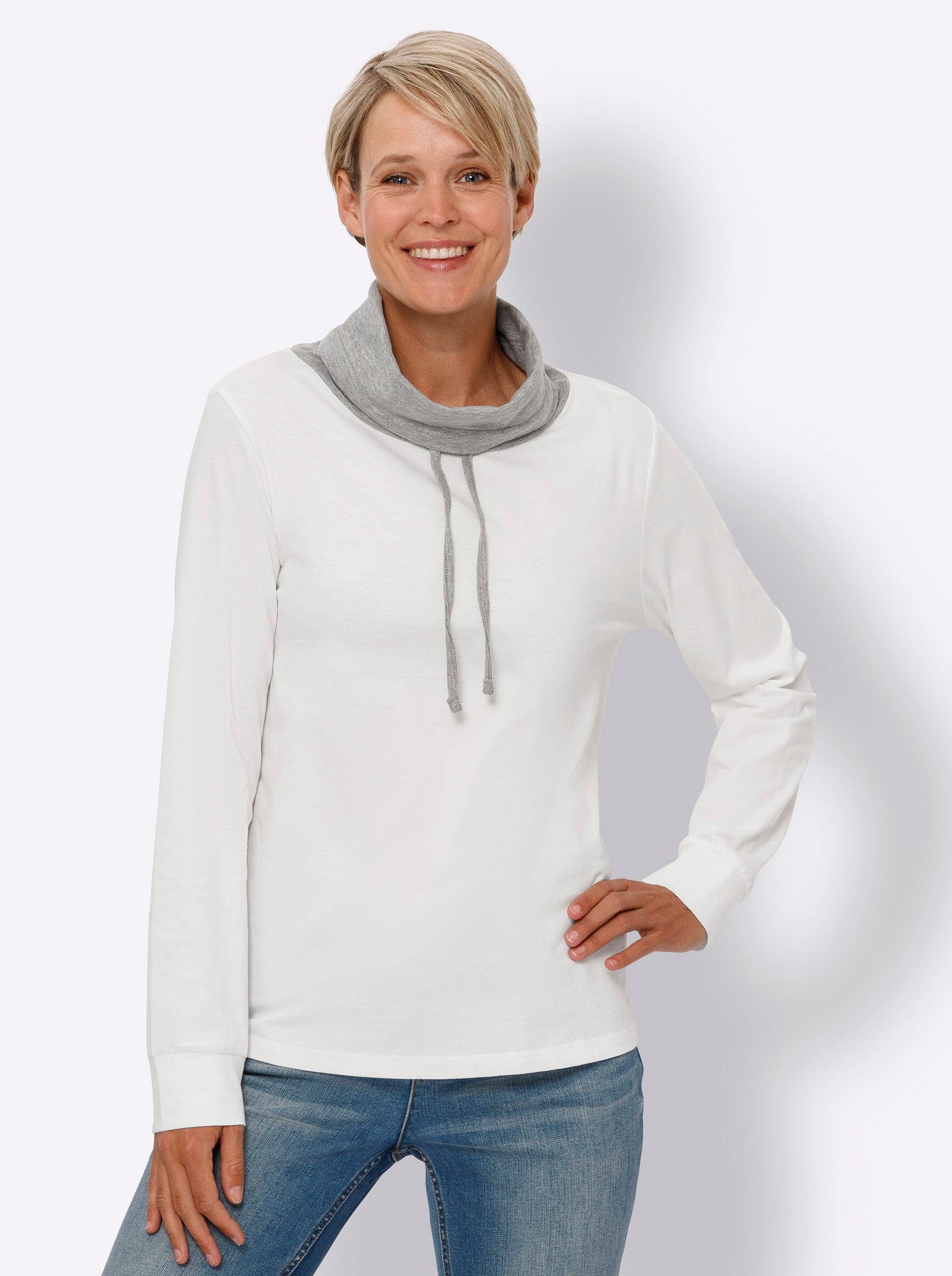Sieh an! T-Shirt Rollkragenshirt günstig online kaufen