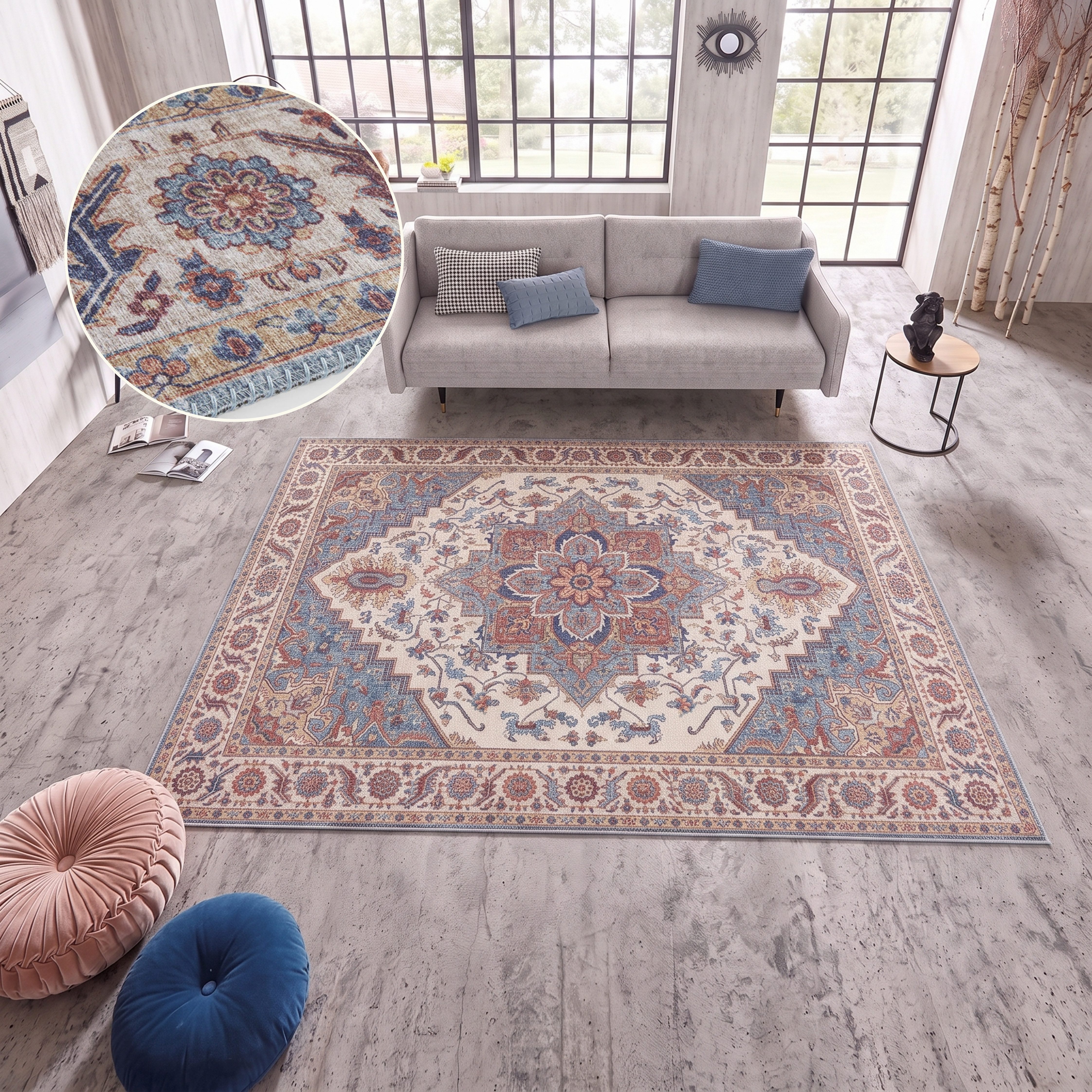 HANSE Home Teppich Anthea, rechteckig, Höhe: 5 mm, Orientalisch, Läufer, Vintage, Wohnzimmer, Schlafzimmer, Esszimmer