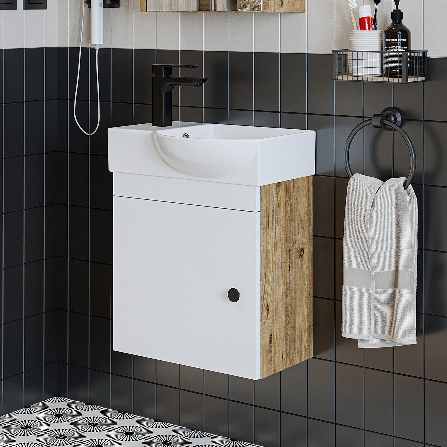 Roomart Badmöbel-Set PUNTO-SET, (Badmöbelset Unterschrank mit günstig online kaufen