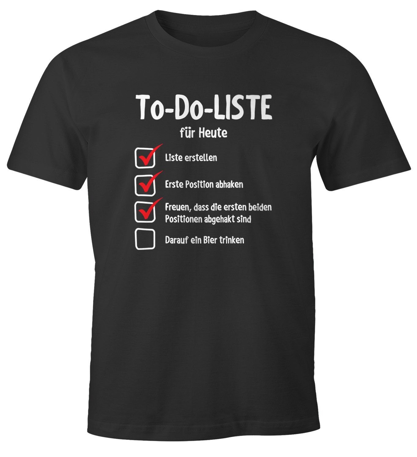 MoonWorks Print-Shirt Herren T-Shirt To do günstig online kaufen