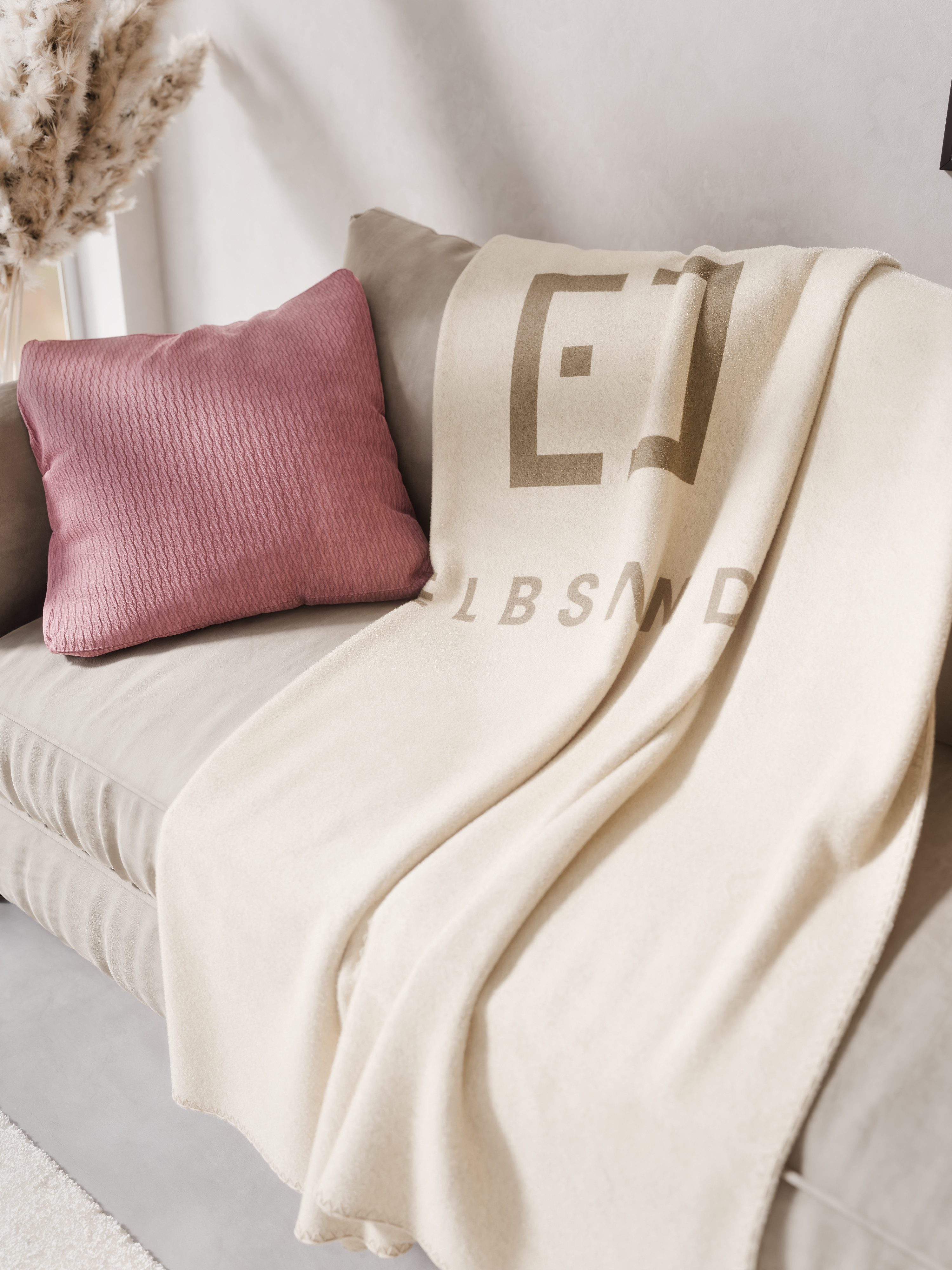 Wohndecke, Elbsand Home, 150x200cm, zeitloses Design, besonders flauschig