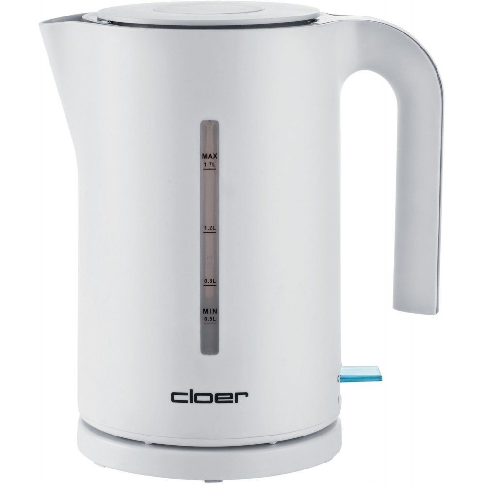 Cloer Wasserkocher 4111 - Wasserkocher - weiß, 1,7 l, 2200 W