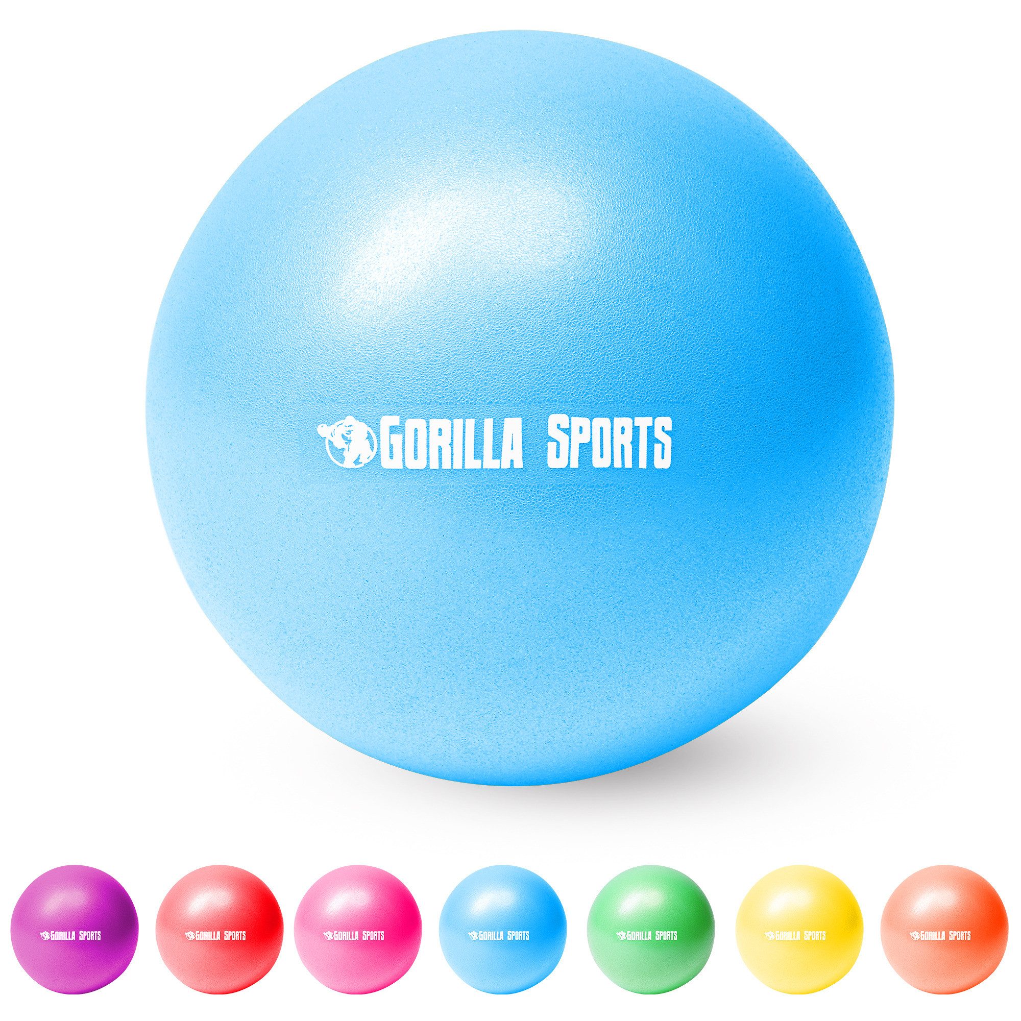 Gymnastikball 28cm, inkl. Ballpumpe, Farbwahl - Yoga, Fitness, Mini Pilates Ball