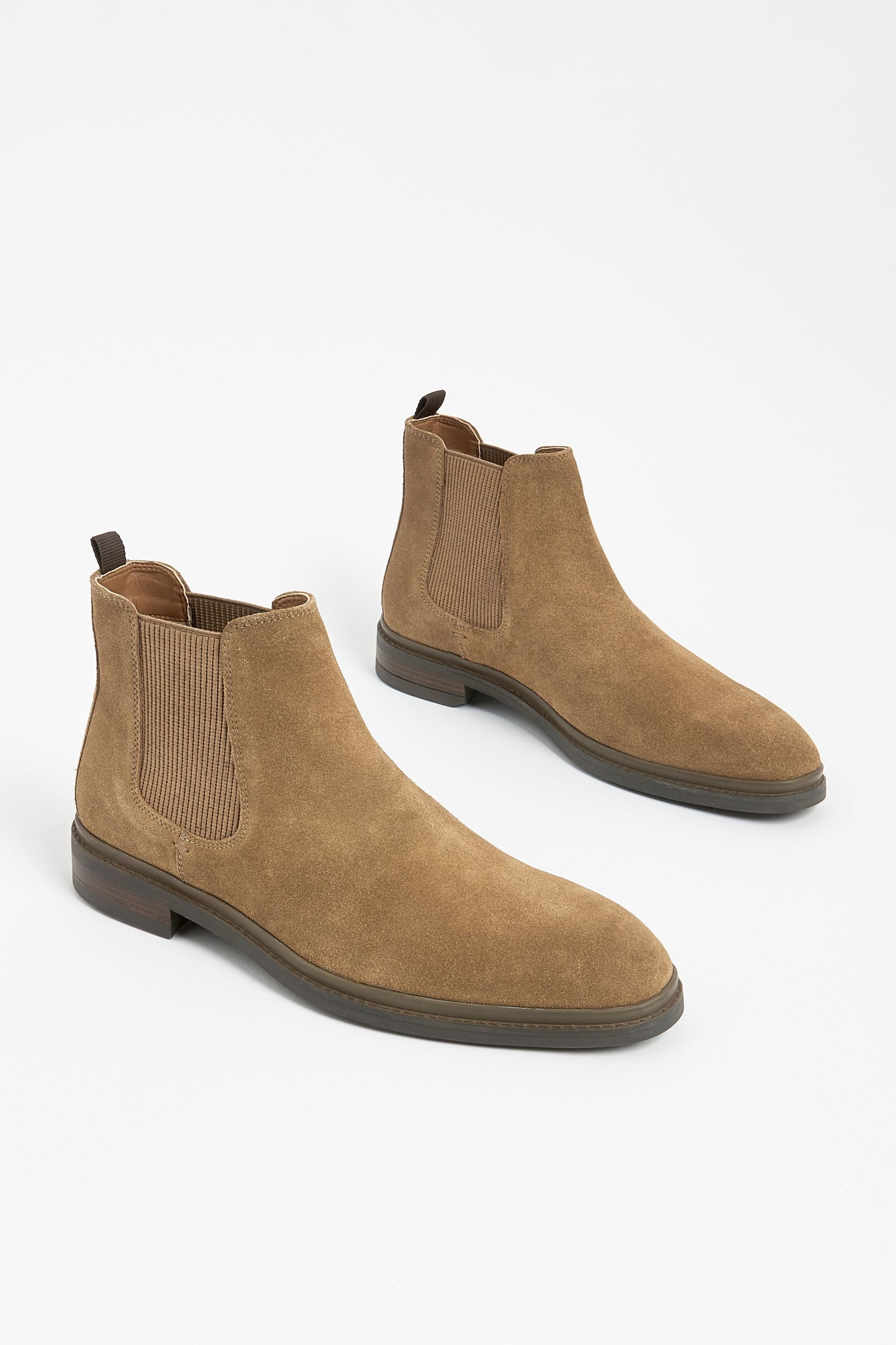 Next Stiefelette aus Veloursleder Chelseaboots (1-tlg) günstig online kaufen