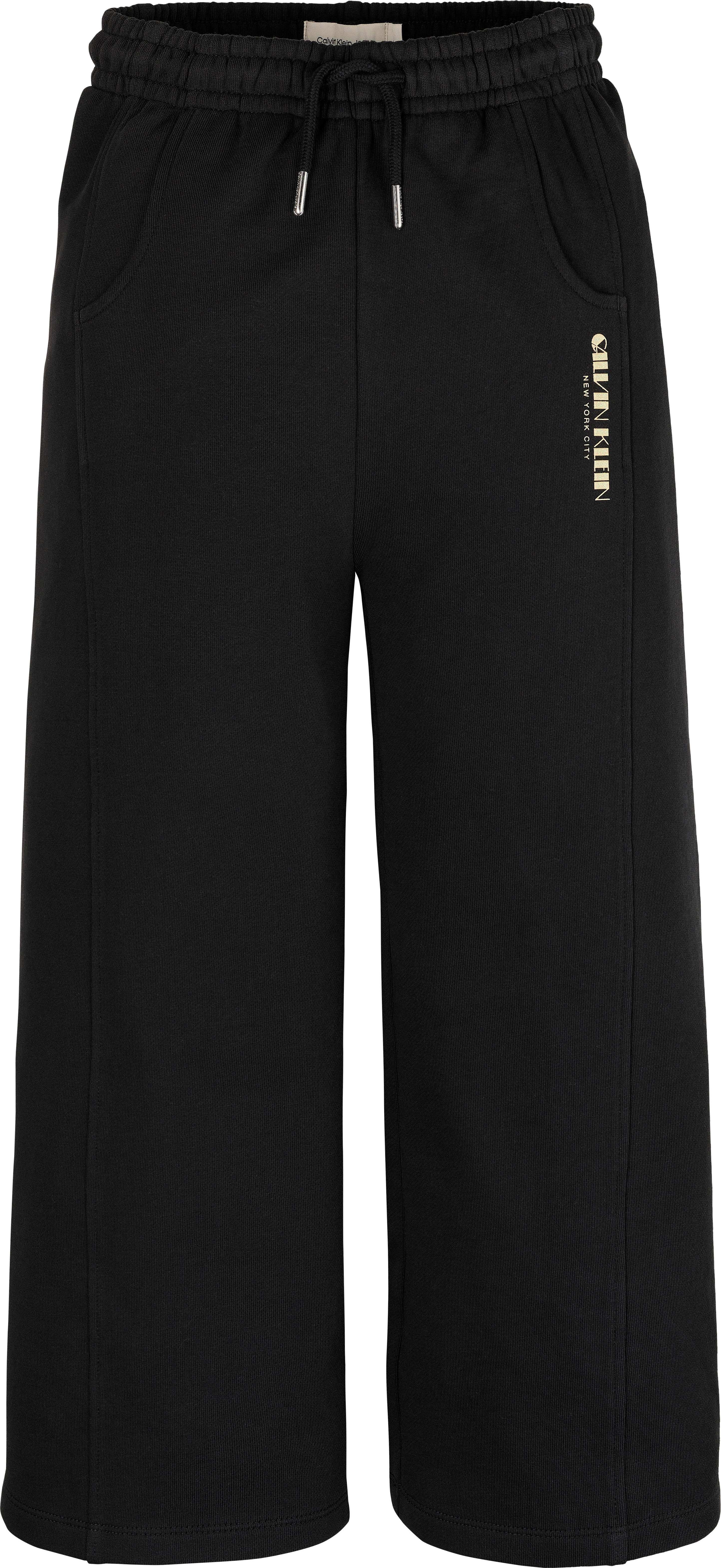 Calvin Klein Jeans Sweathose Glitzer-Logodruck, Regular Fit, für Kinder bis 16 Jahre