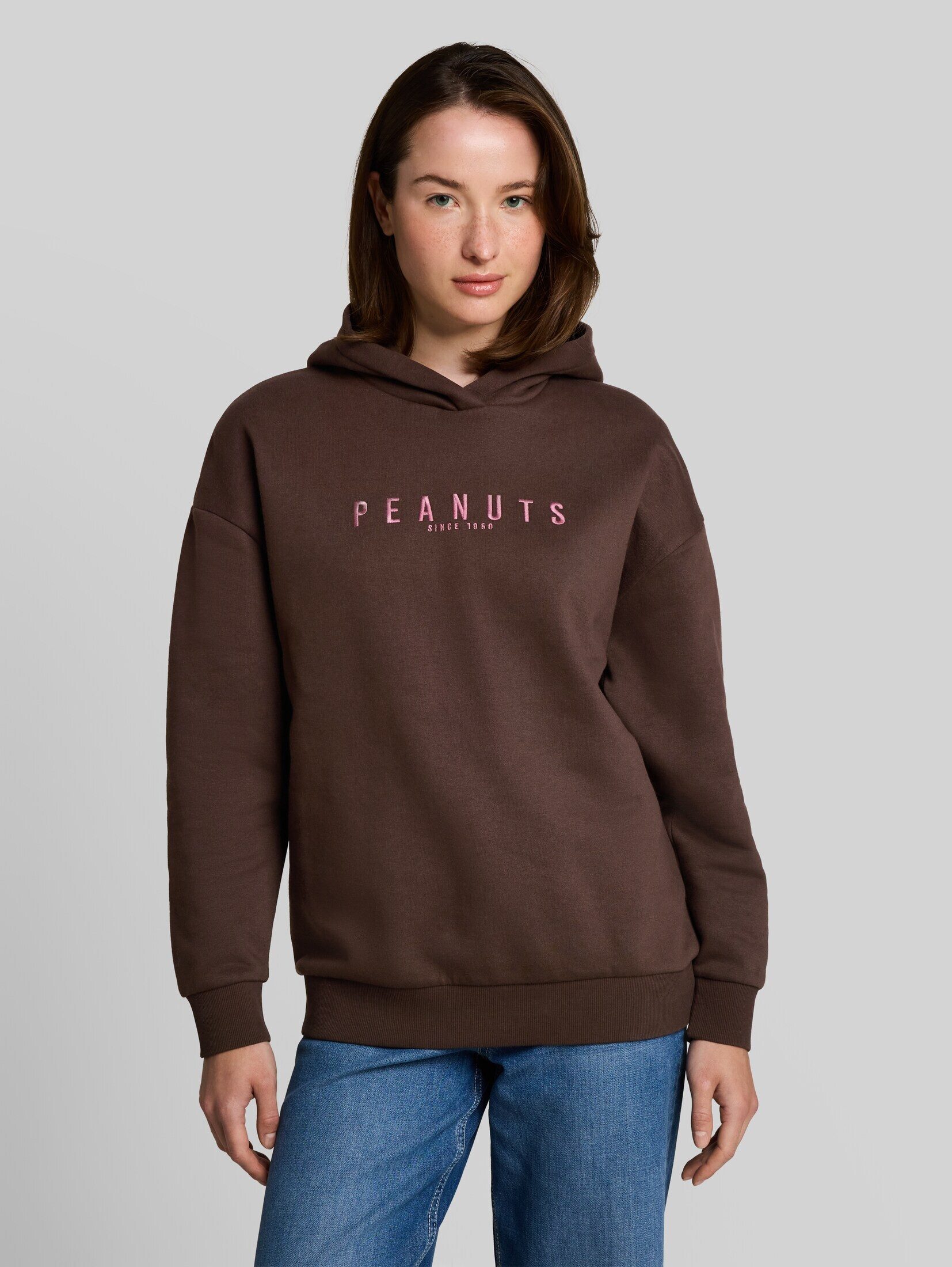 TOM TAILOR Denim Sweatshirt Strick & Sweatshirts Hoodie Sweatshirt mit Snoopy-Rückenprint