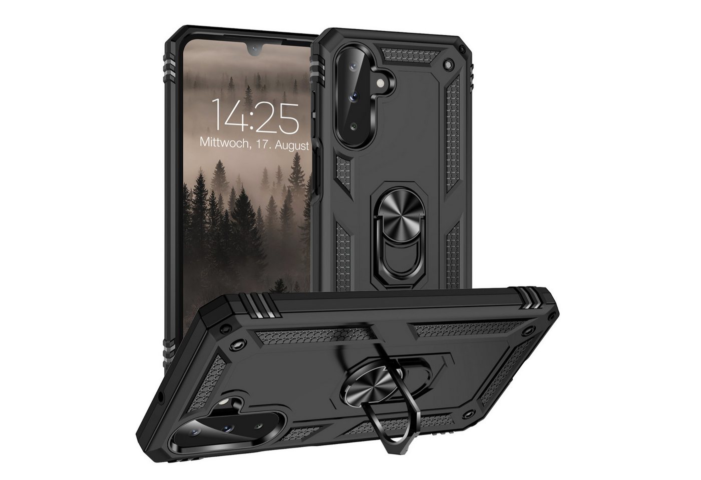 Tec-Expert Handyhülle Outdoor Cover Hülle für Samsung Galaxy A17 / A17 5G 6.7 Zoll, 6.7", Premium Hülle aus verstärktem Polycarbonat