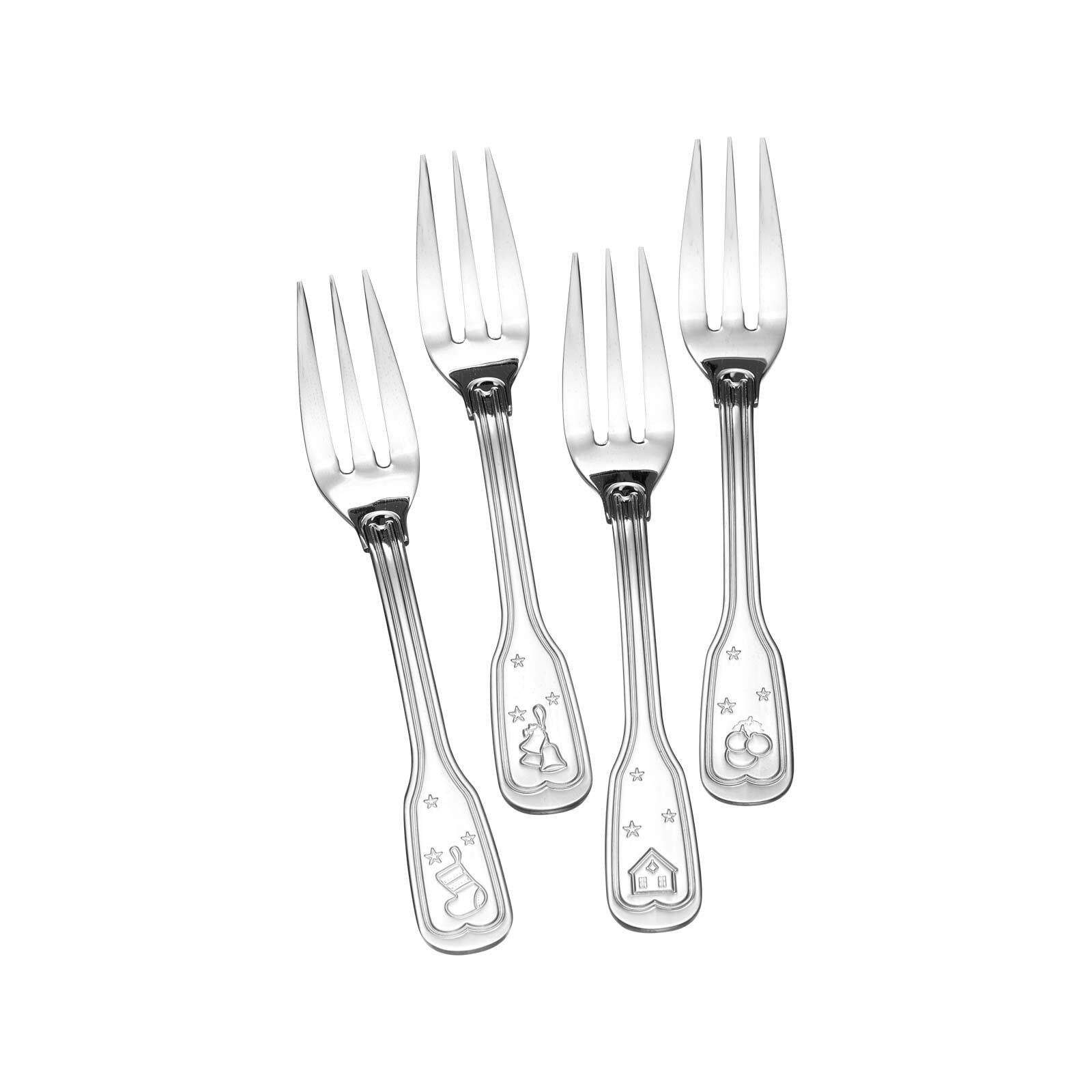 Ritzenhoff & Breker Kuchengabel Holly Kuchengabel-Set 14,2 cm 4er Set (4 Stück)