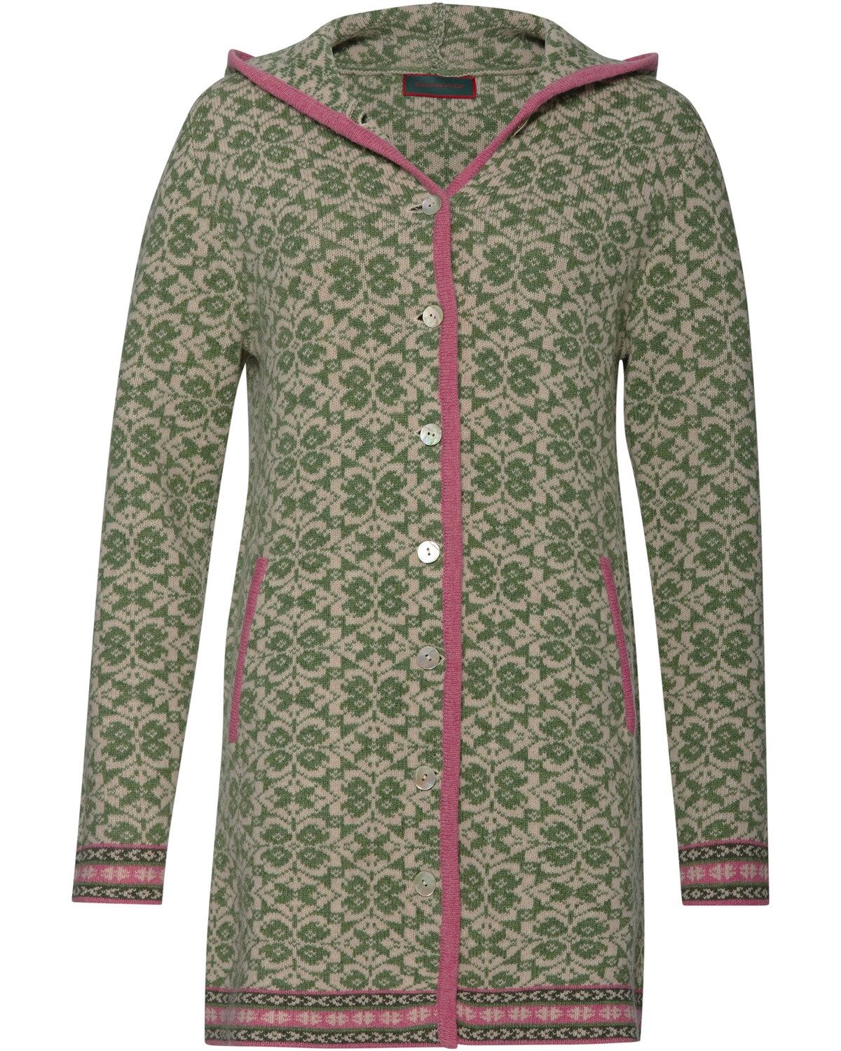 Reitmayer Strickjacke Lange Jacquard-Strickjacke günstig online kaufen