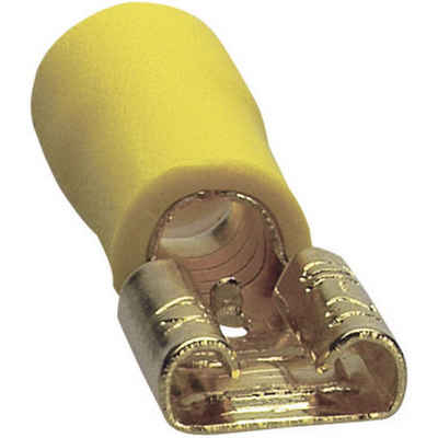 SinusLive Kabelverbinder-Sortiment Sinuslive Car HiFi Flachstecker 10er Set 6 mm² 6.3 mm vergoldet