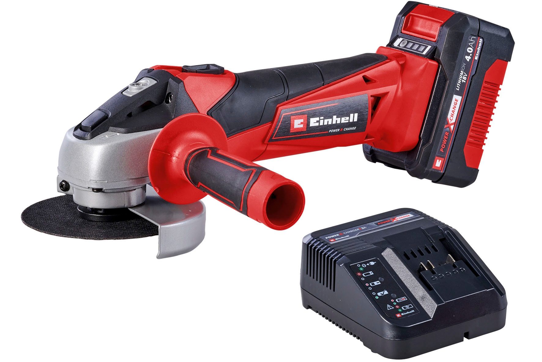 Einhell Akku-Winkelschleifer TC-AG 18/115 Li, (Set), inkl. Akku und Ladegerät