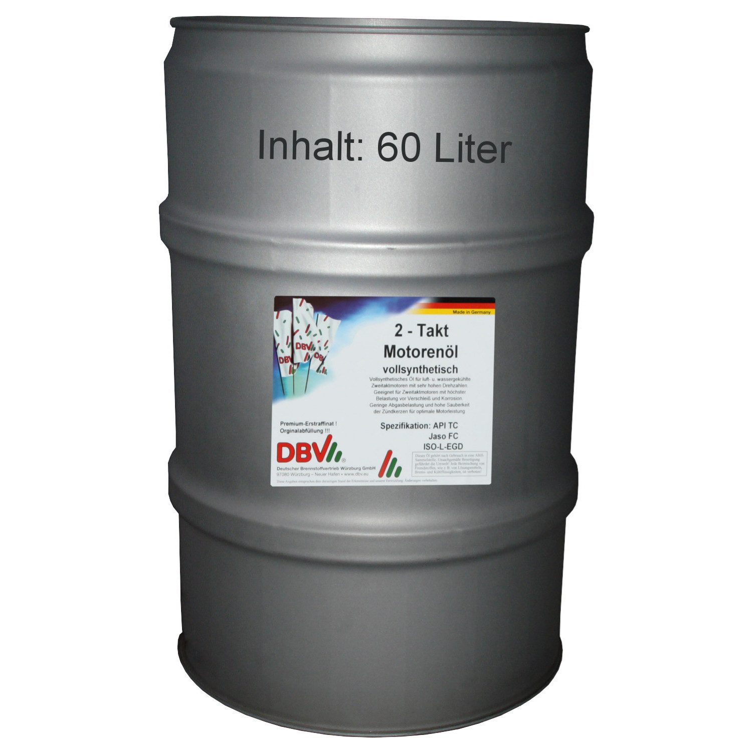 DBV Motoröl DBV 2-Takt-Öl (vollsynthetisch) 60-Liter-Fass