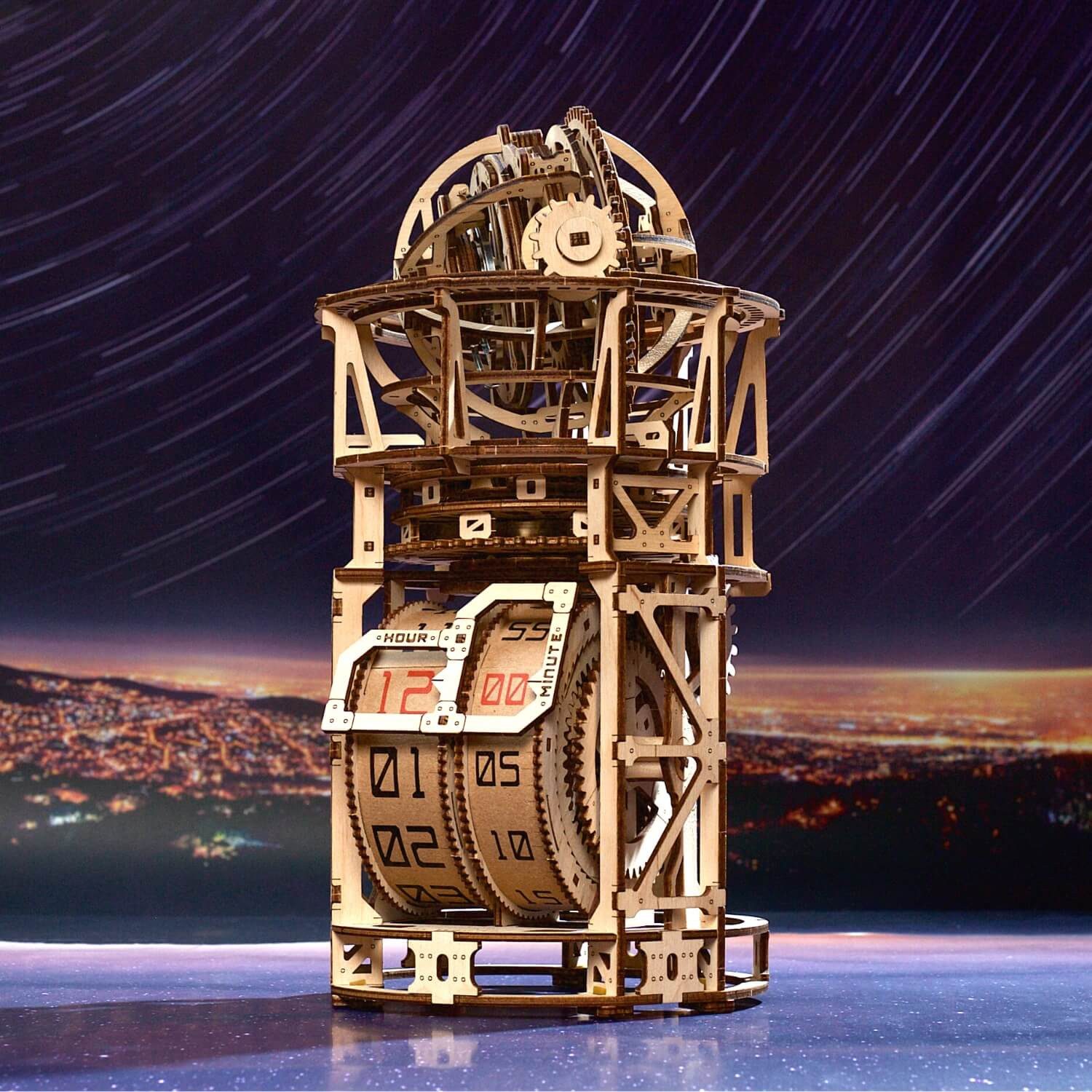 UGEARS Modellbausatz Ugears Tourbilllon-Tischuhr Sternengucker Mechanisches günstig online kaufen