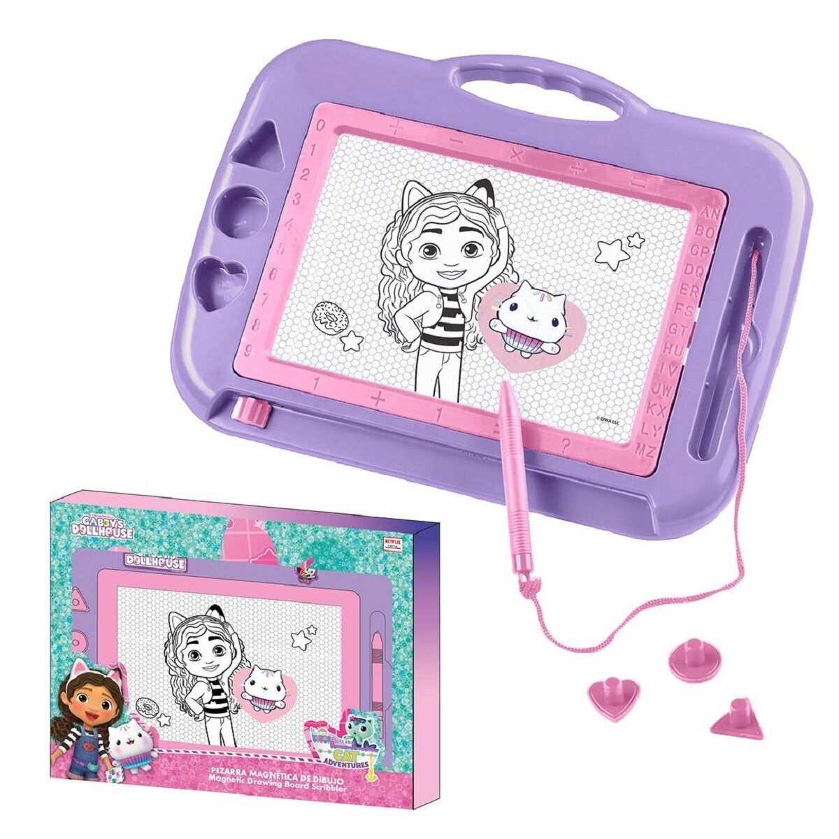 Gabby's Dollhouse Kreativset Gabbys Dollhouse Magnettafel Set magnetische Schreibtafel & Zubehör