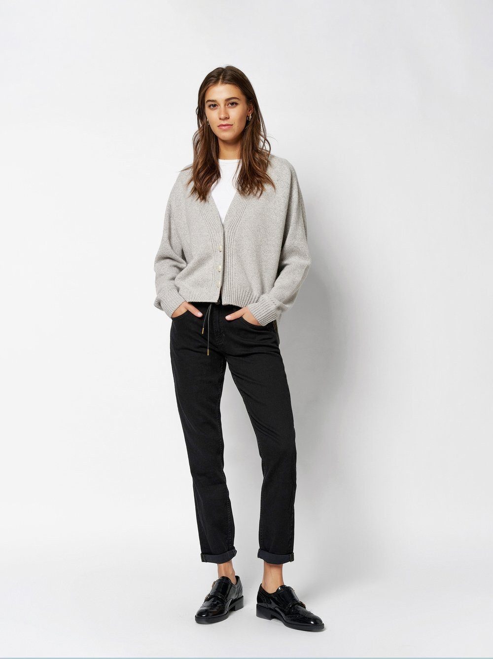 ROSNER 5-Pocket-Jeans Masha_097 mit Gürtel günstig online kaufen