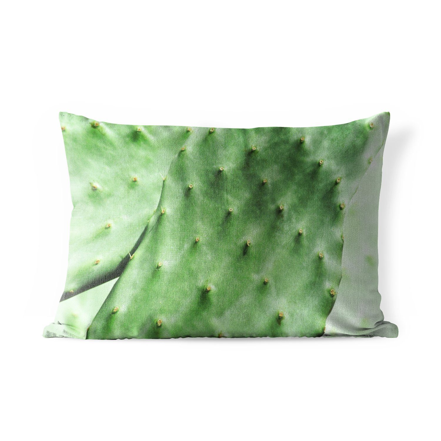 MuchoWow Dekokissen Barbary Kaktus Blatt Minze grün, Outdoor-Dekorationskissen, Polyester, Dekokissenbezug, Kissenhülle