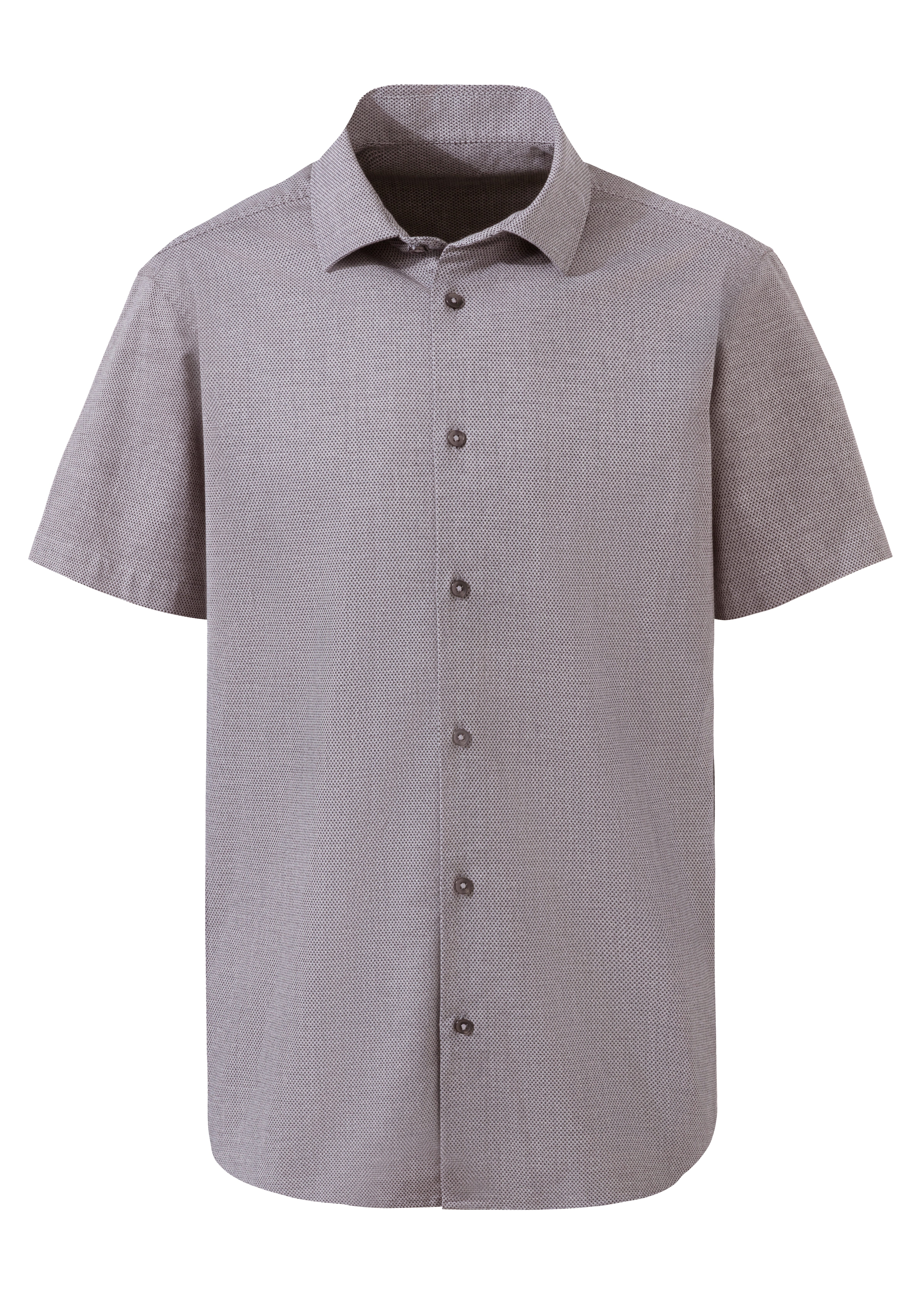 H.I.S Kurzarmhemd Regular-fit elastisches Jaquard-Kurzarmhemd