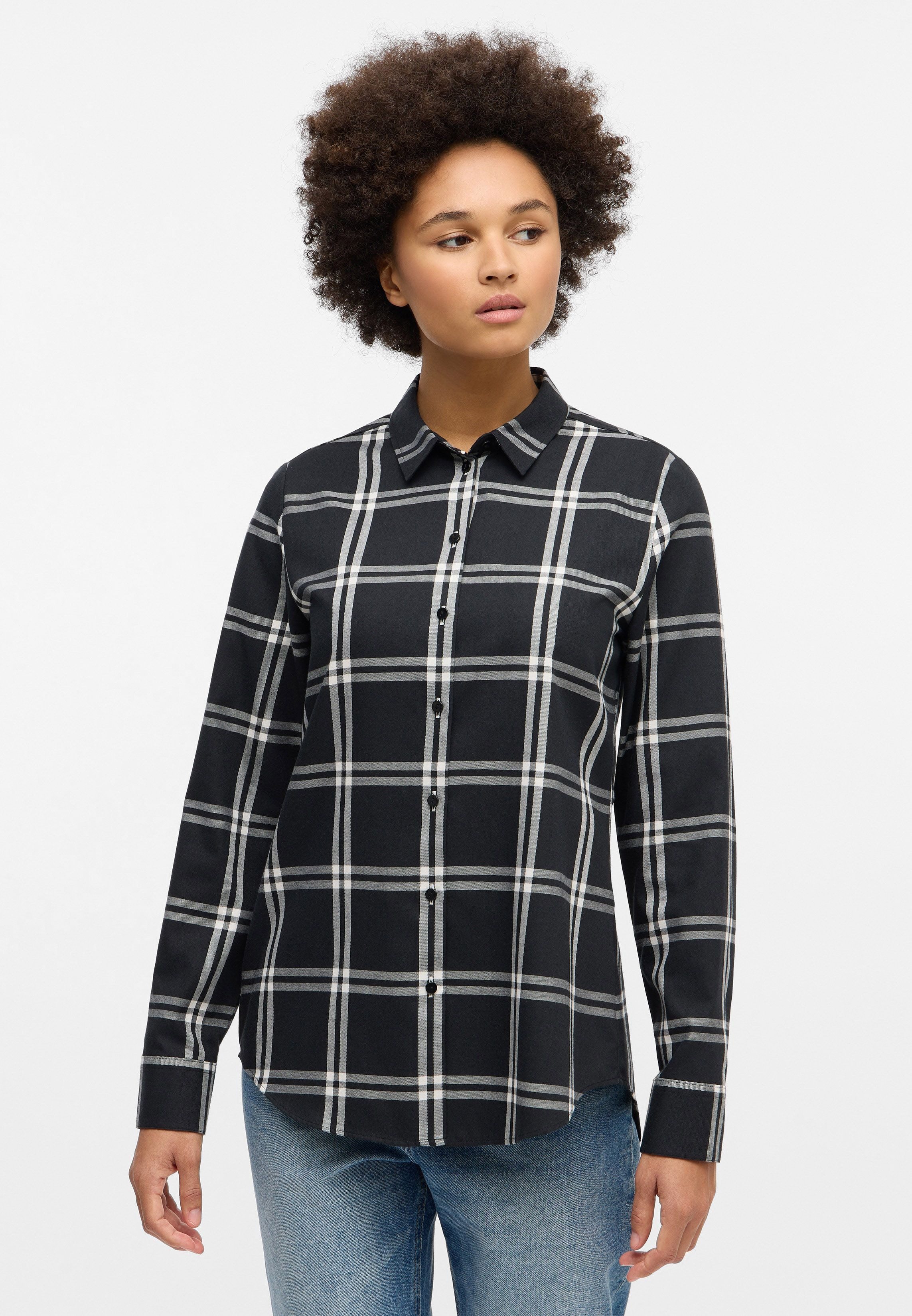 Eterna Flanellbluse günstig online kaufen