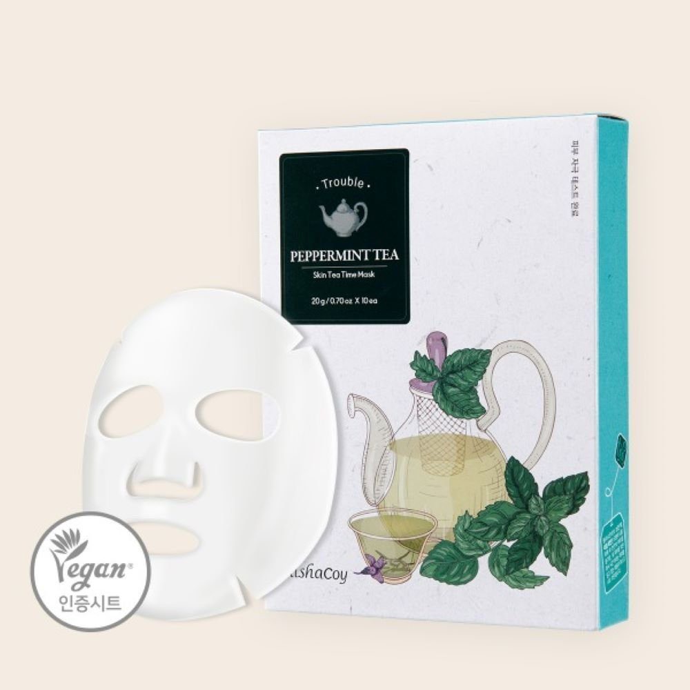 20g, 1-tlg. Tea Skin ElishaCoy Tea Time – ElishaCoy Mask Gesichtsmaske Peppermint